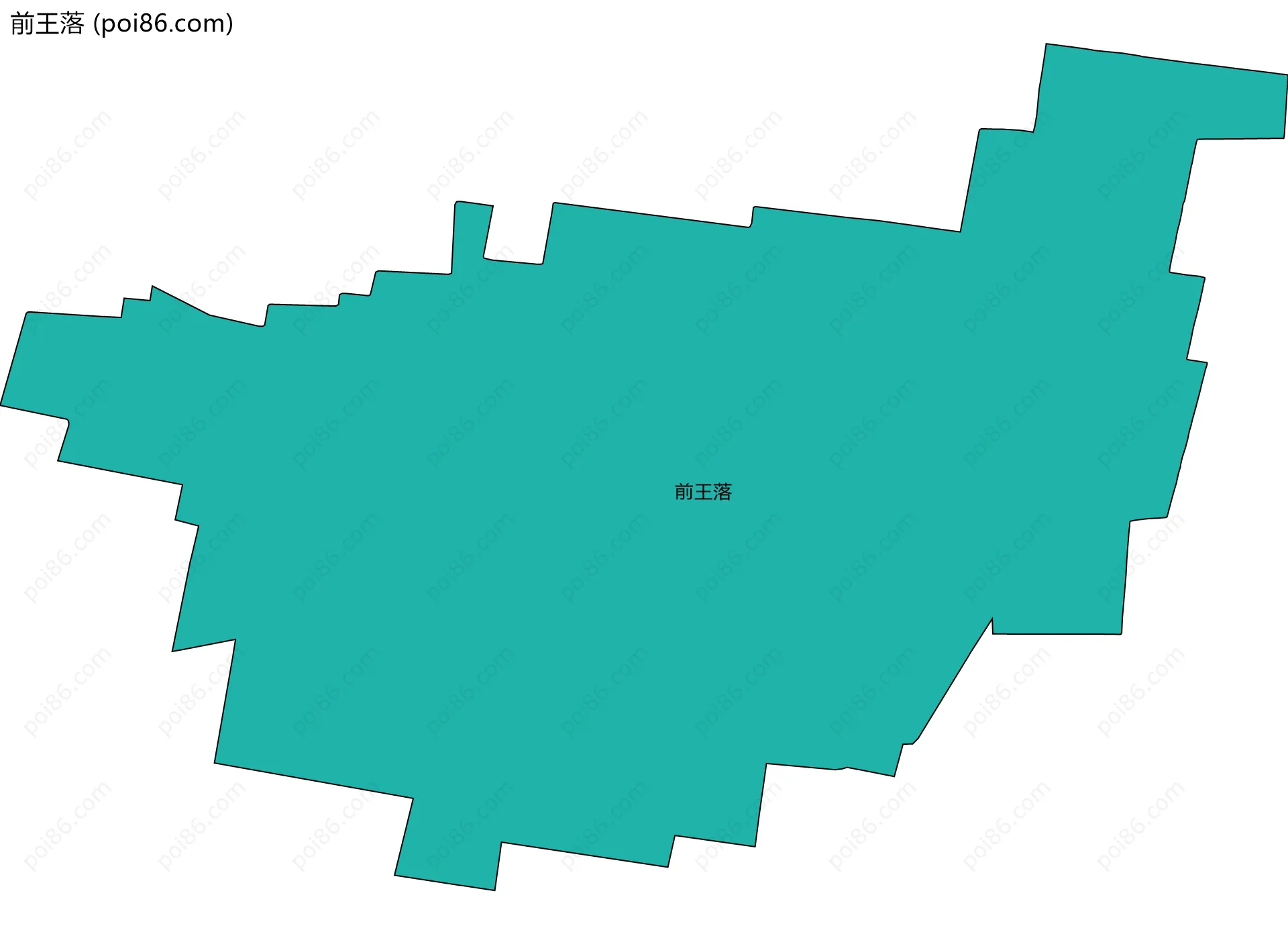 前王落边界地图