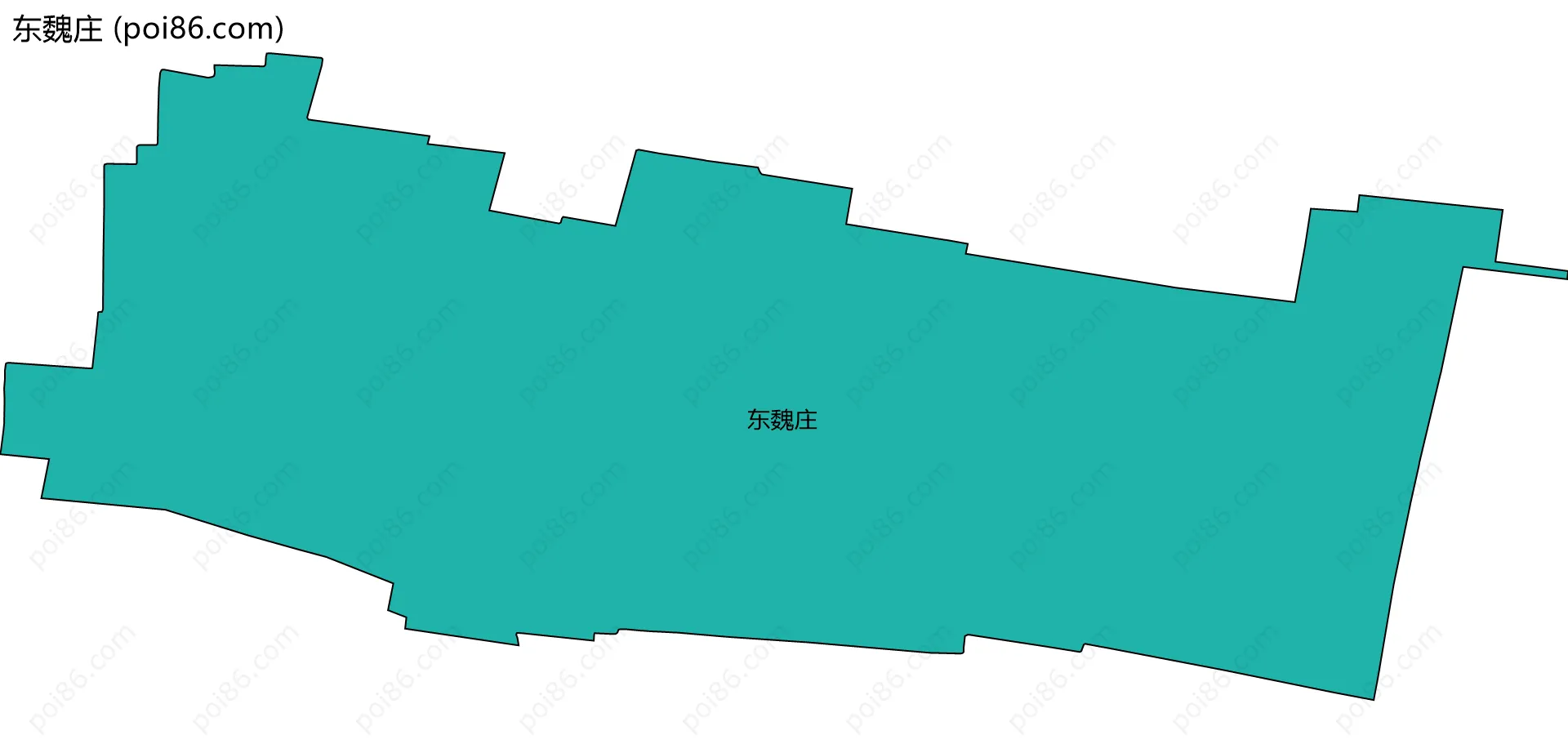 东魏庄边界地图