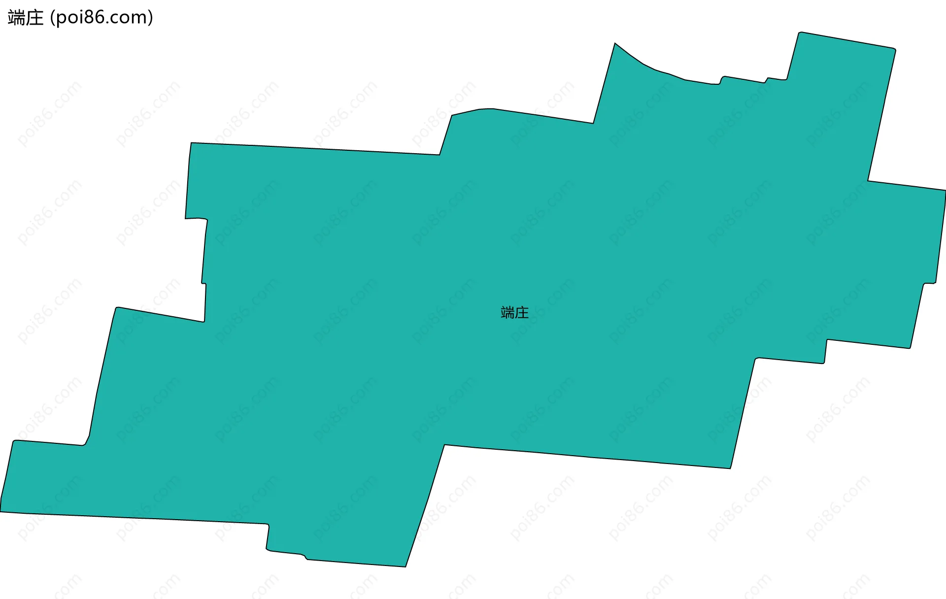 端庄边界地图