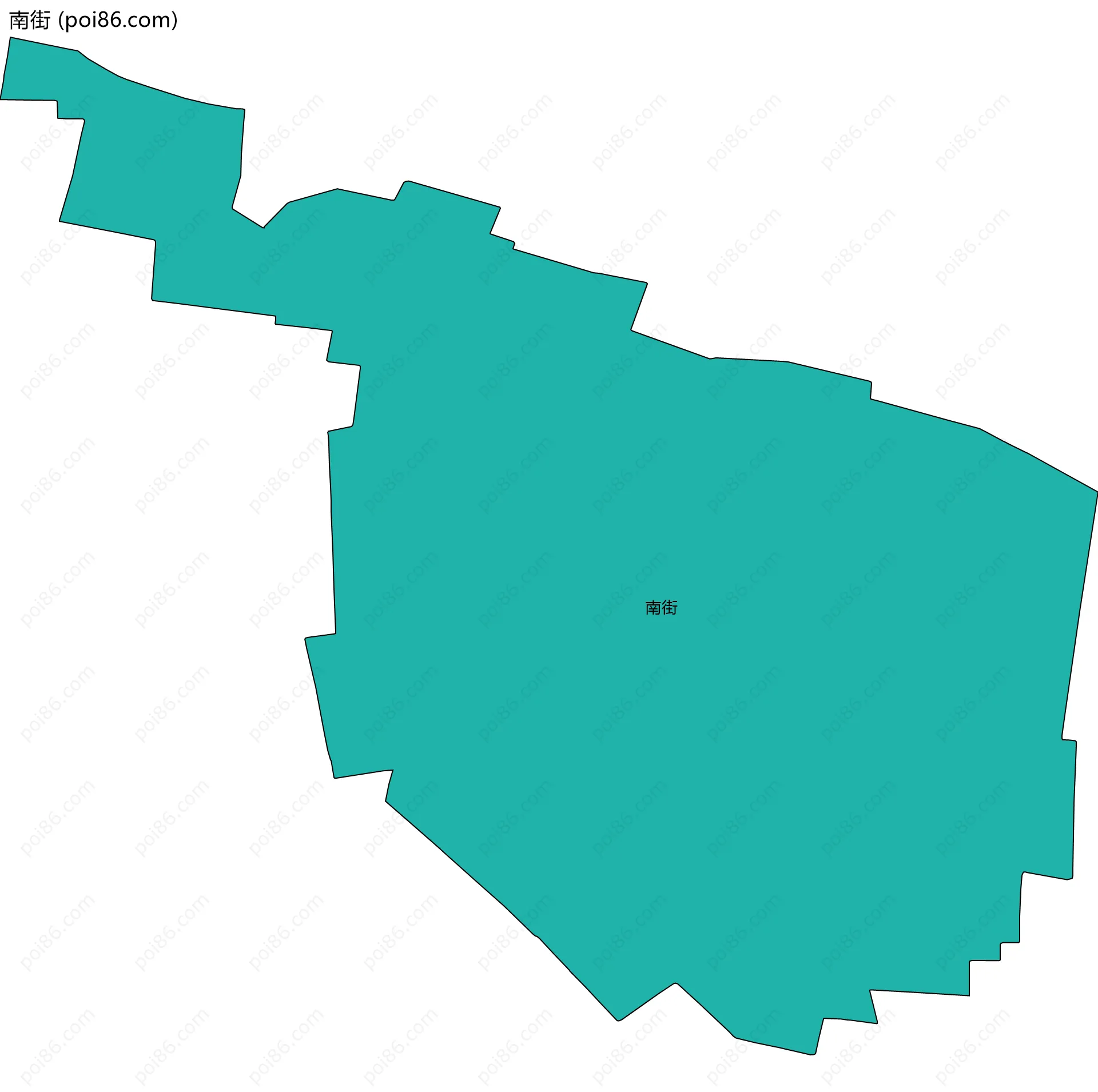 南街边界地图