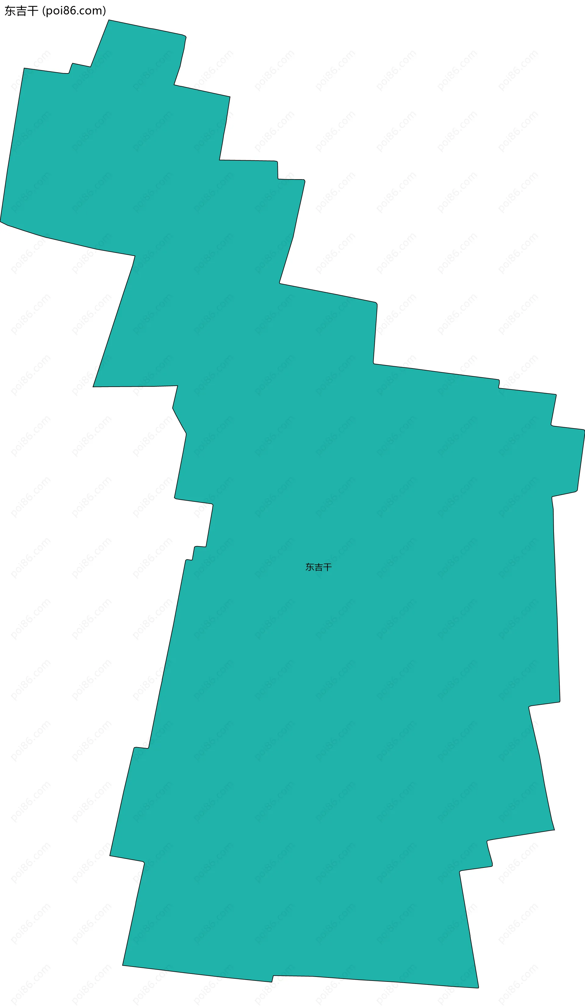 东吉干边界地图