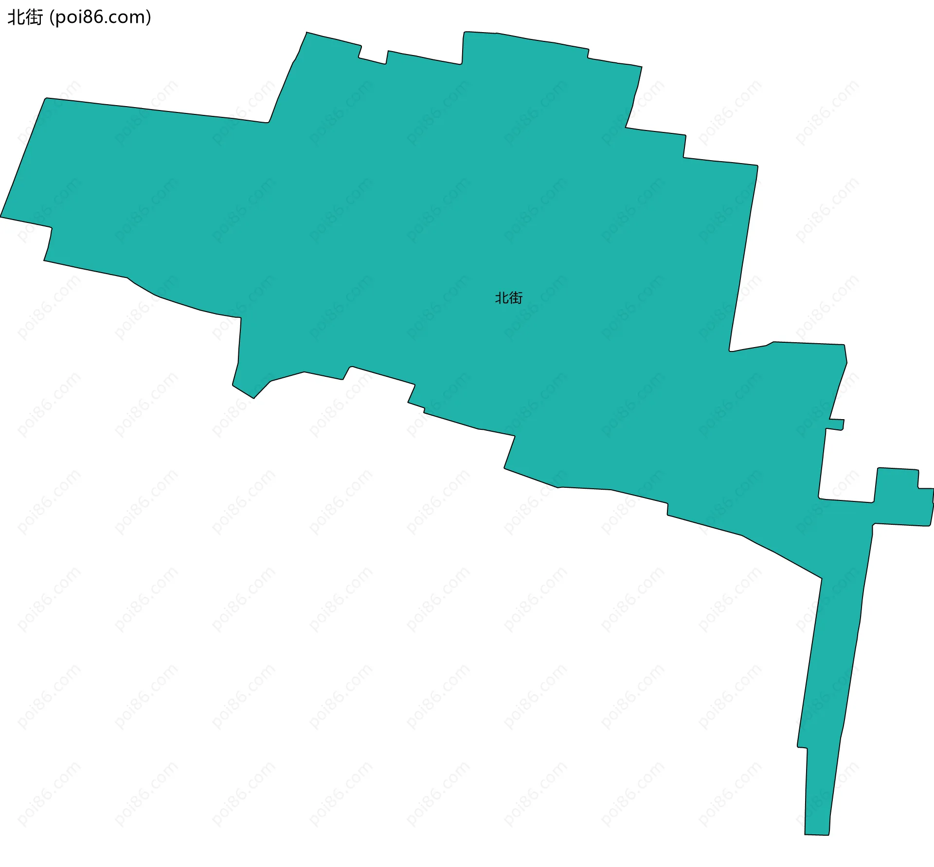 北街边界地图