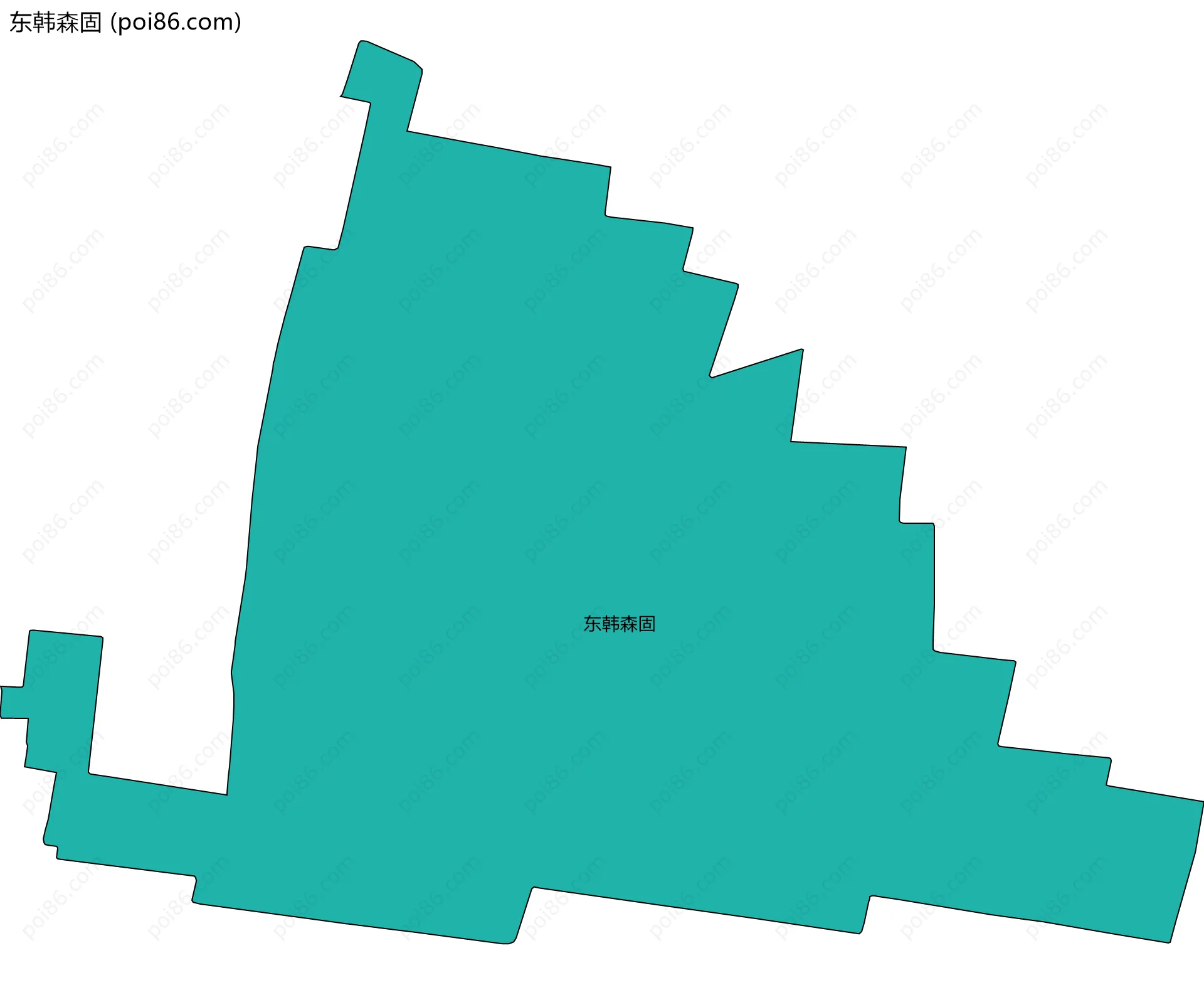 东韩森固边界地图