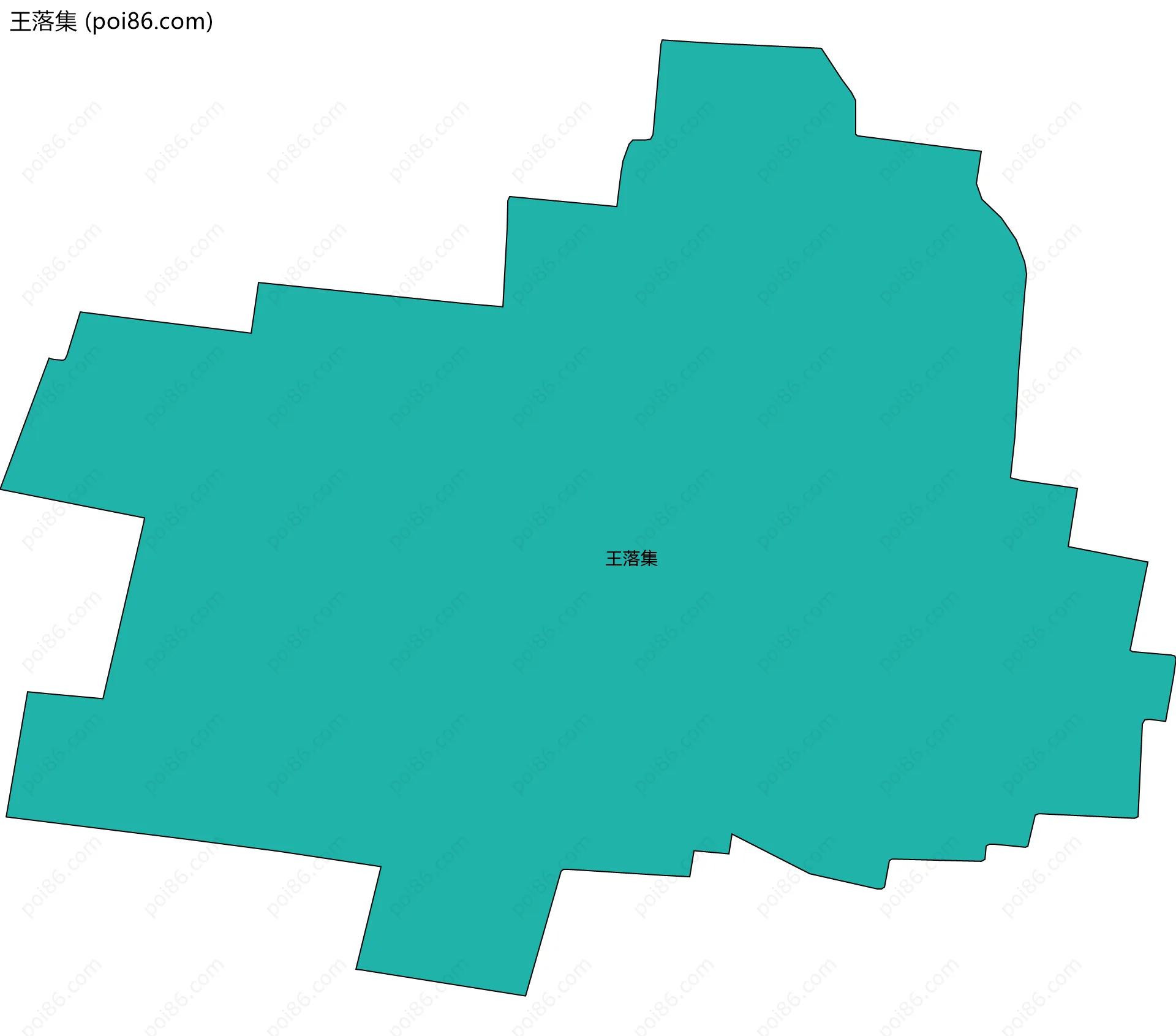 王落集边界地图
