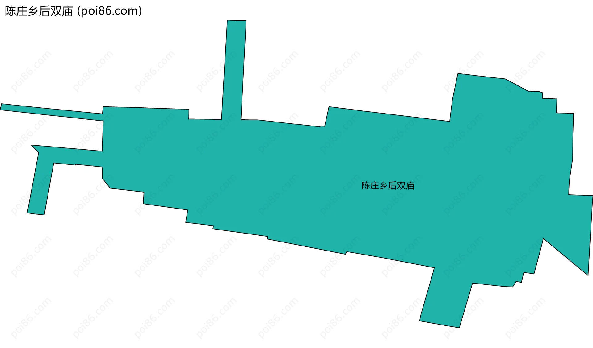 陈庄乡后双庙边界地图