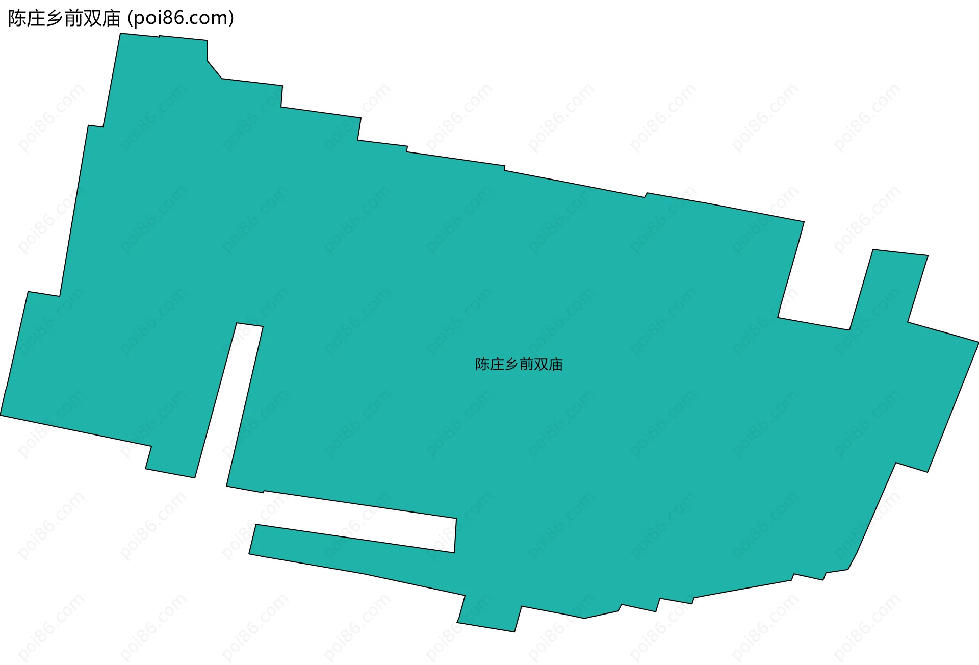 陈庄乡前双庙边界地图