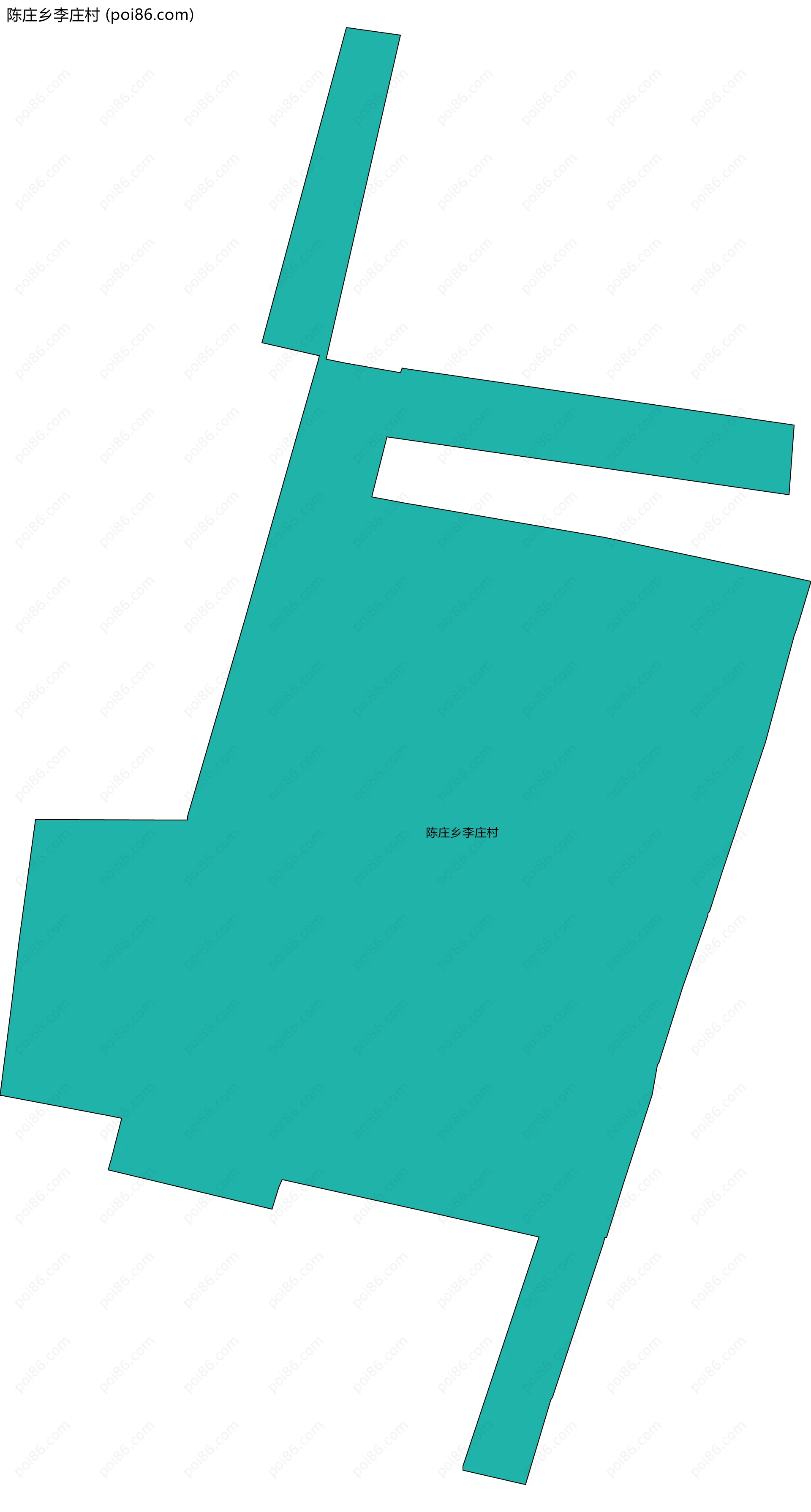 陈庄乡李庄村边界地图