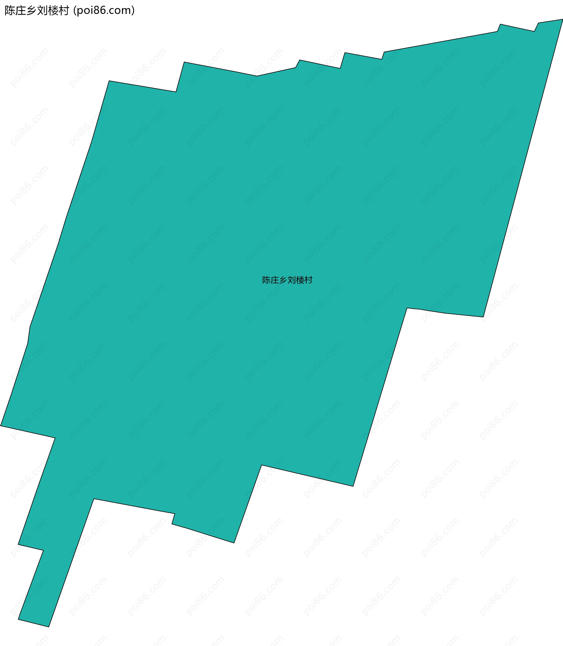 陈庄乡刘楼村边界地图