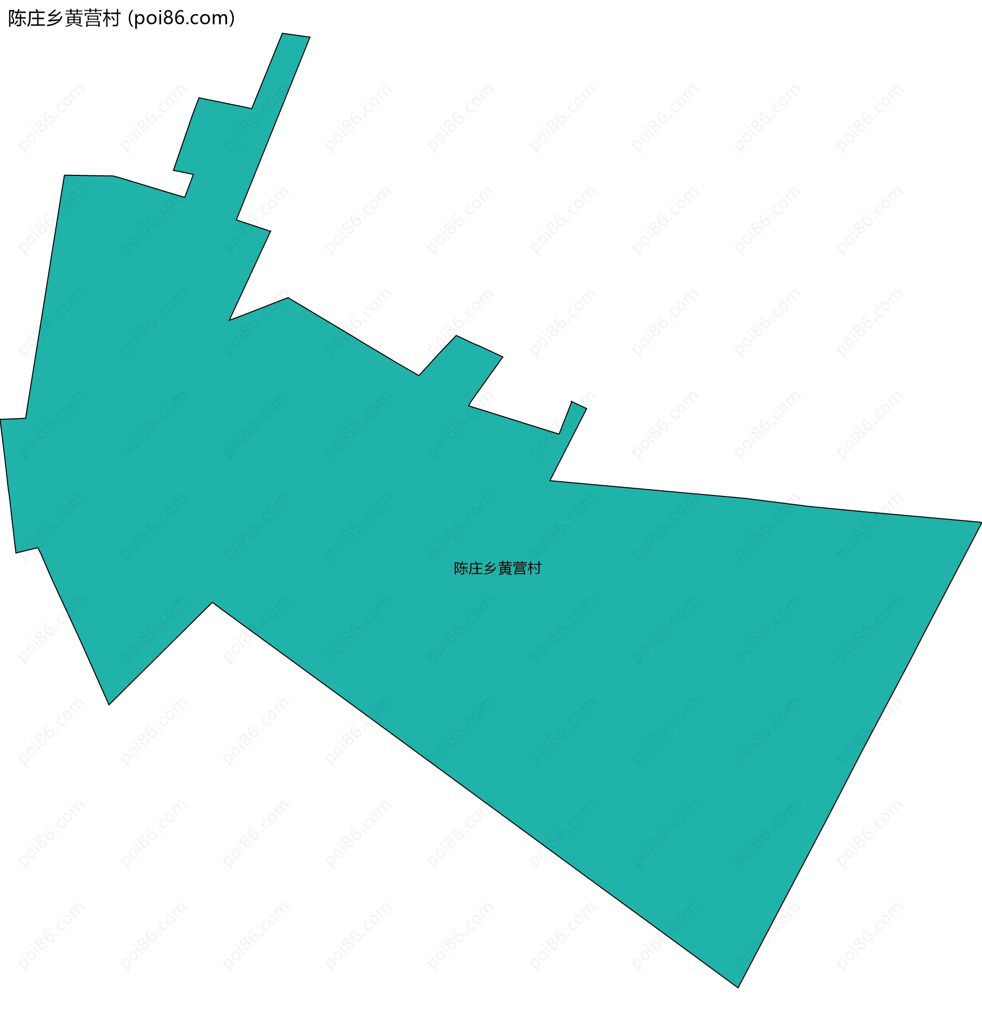 陈庄乡黄营村边界地图