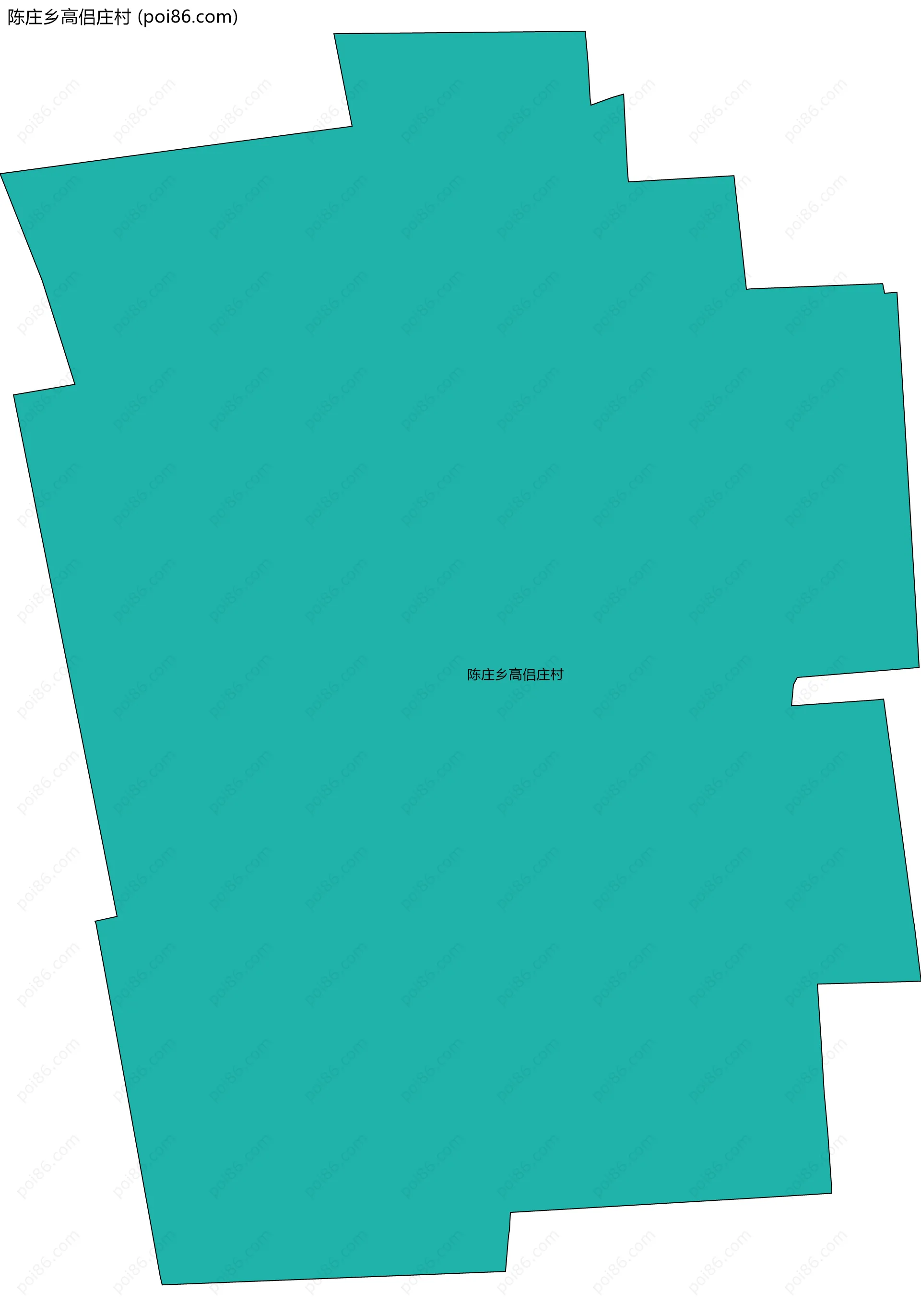 陈庄乡高侣庄村边界地图