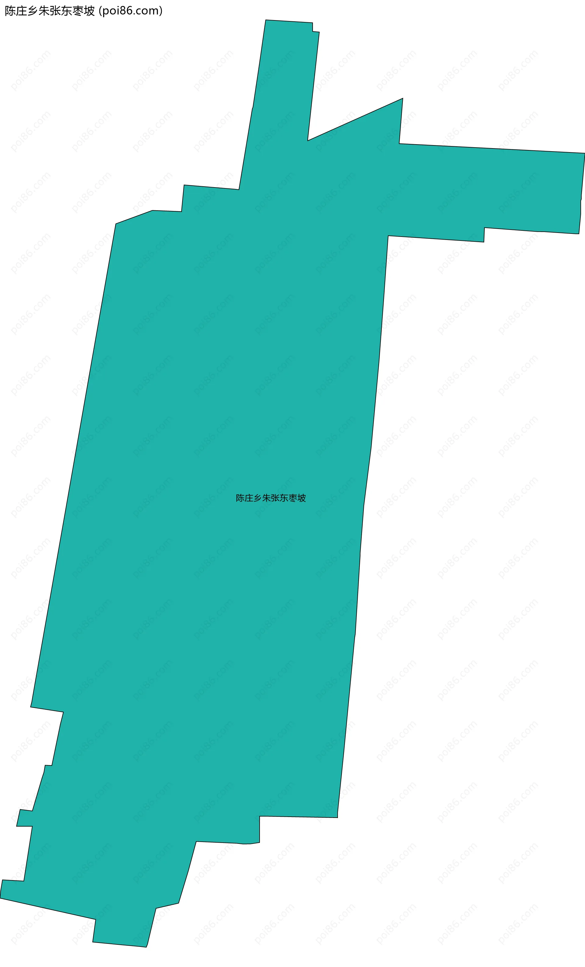 陈庄乡朱张东枣坡边界地图