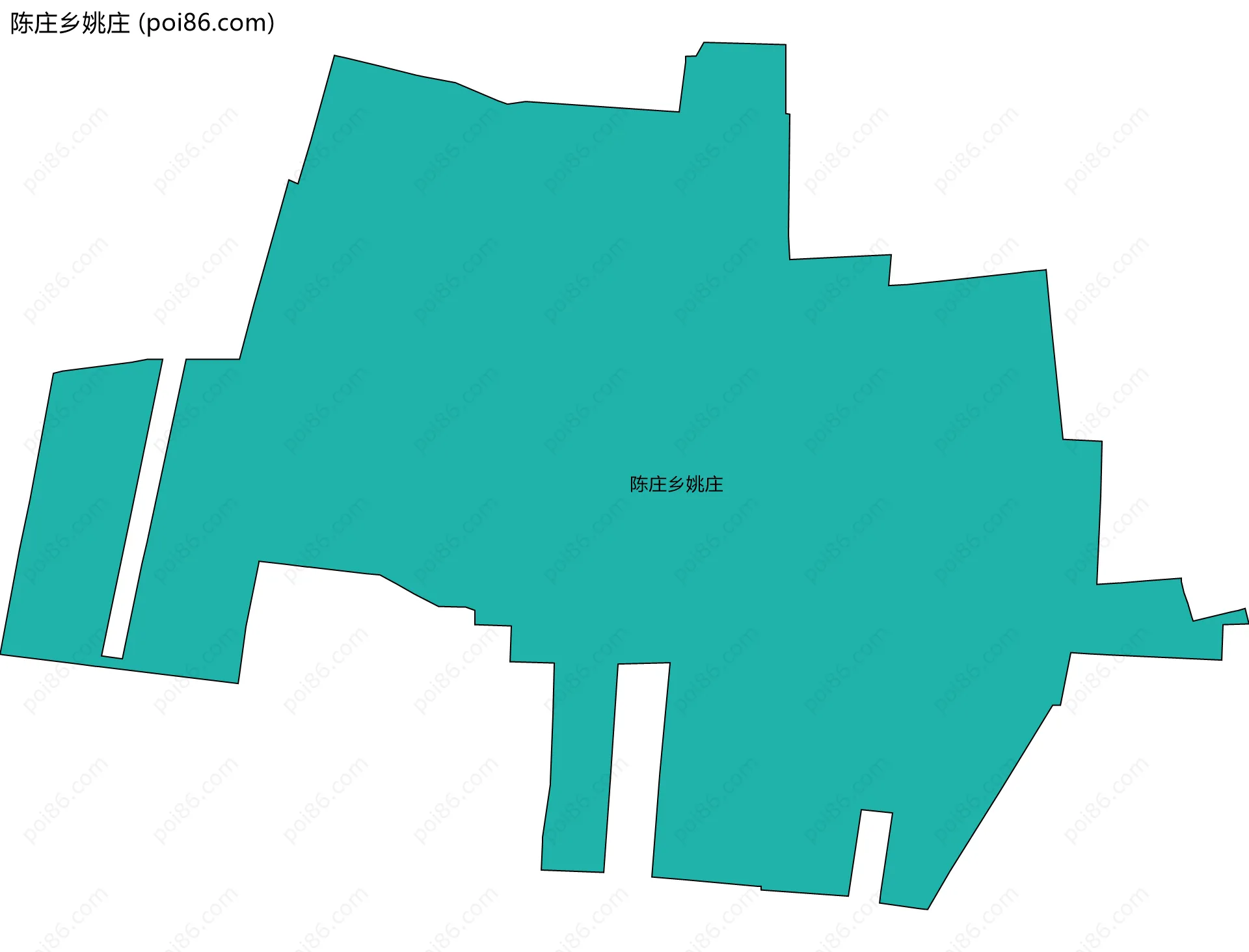 陈庄乡姚庄边界地图