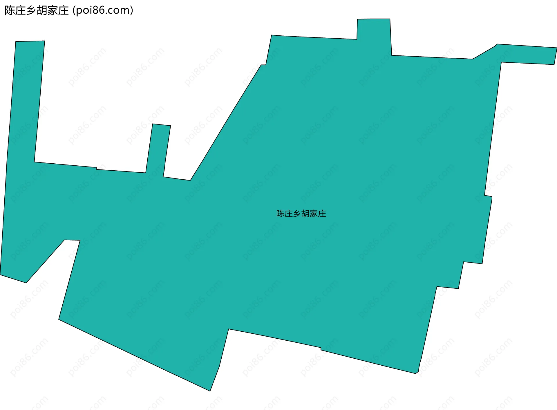 陈庄乡胡家庄边界地图