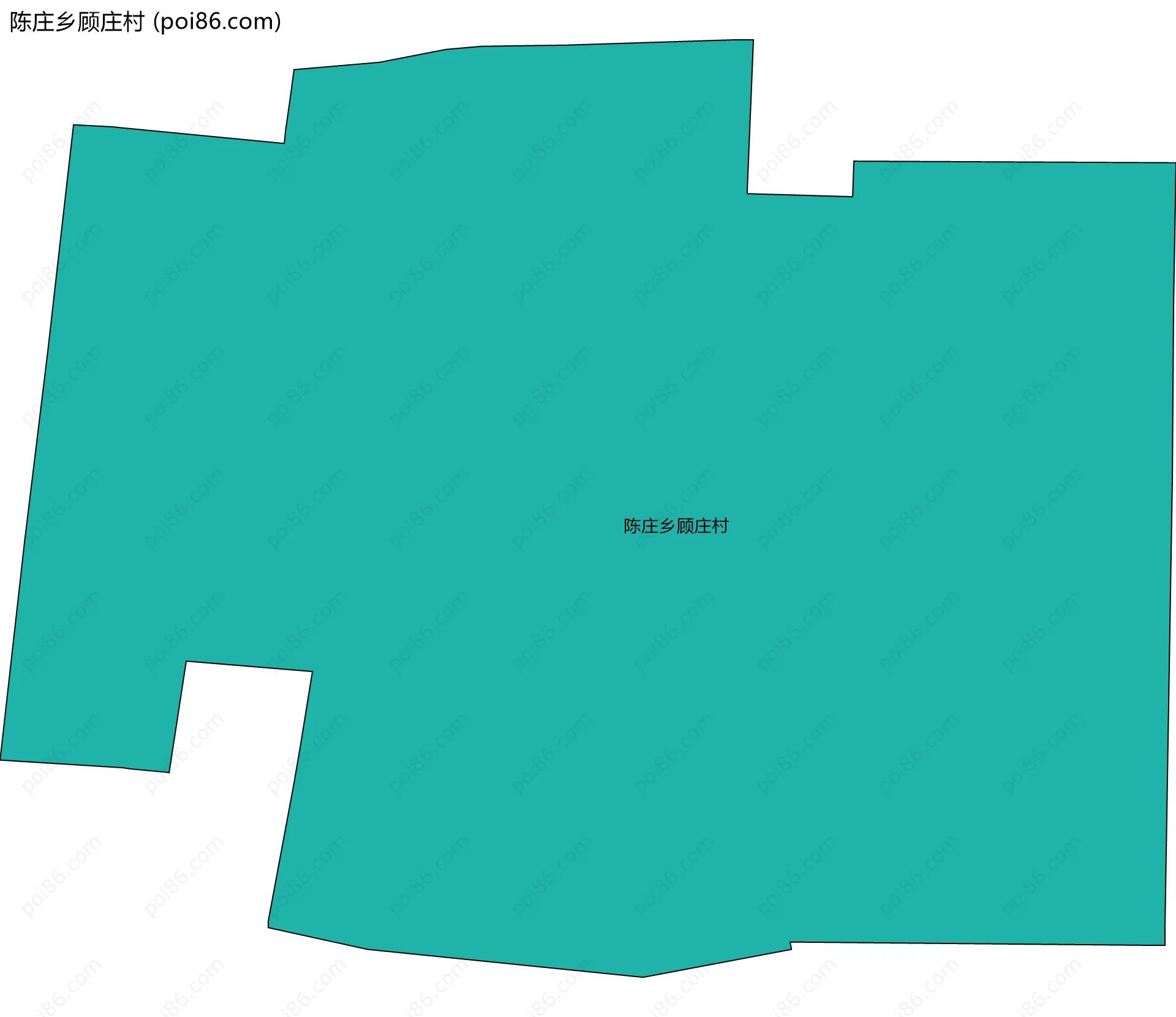 陈庄乡顾庄村边界地图