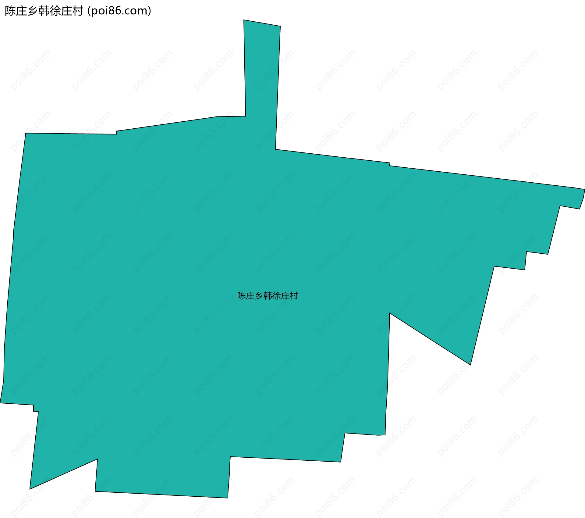 陈庄乡韩徐庄村边界地图