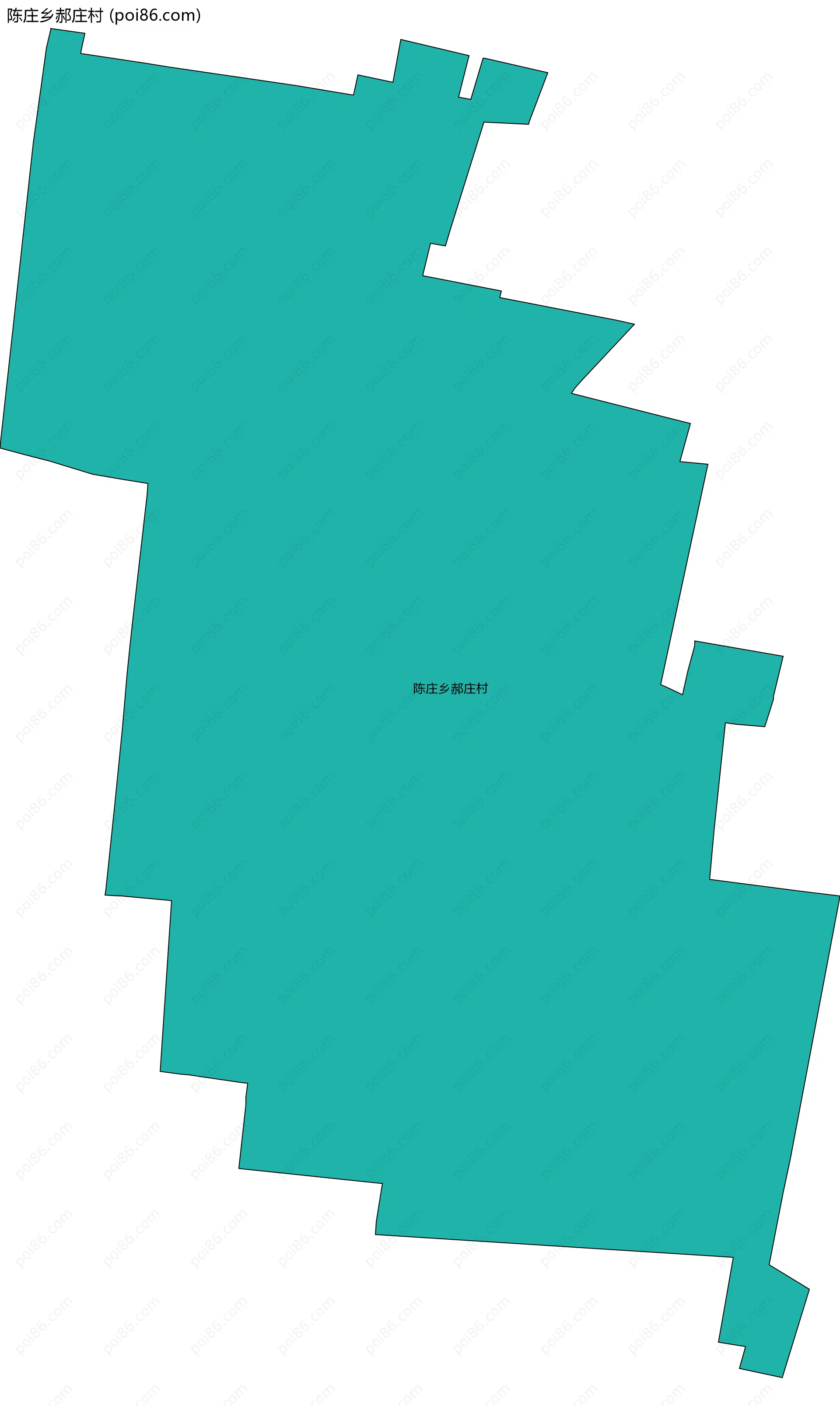 陈庄乡郝庄村边界地图