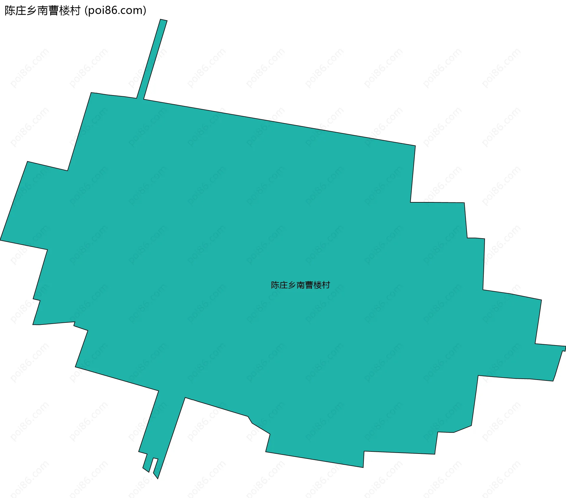 陈庄乡南曹楼村边界地图