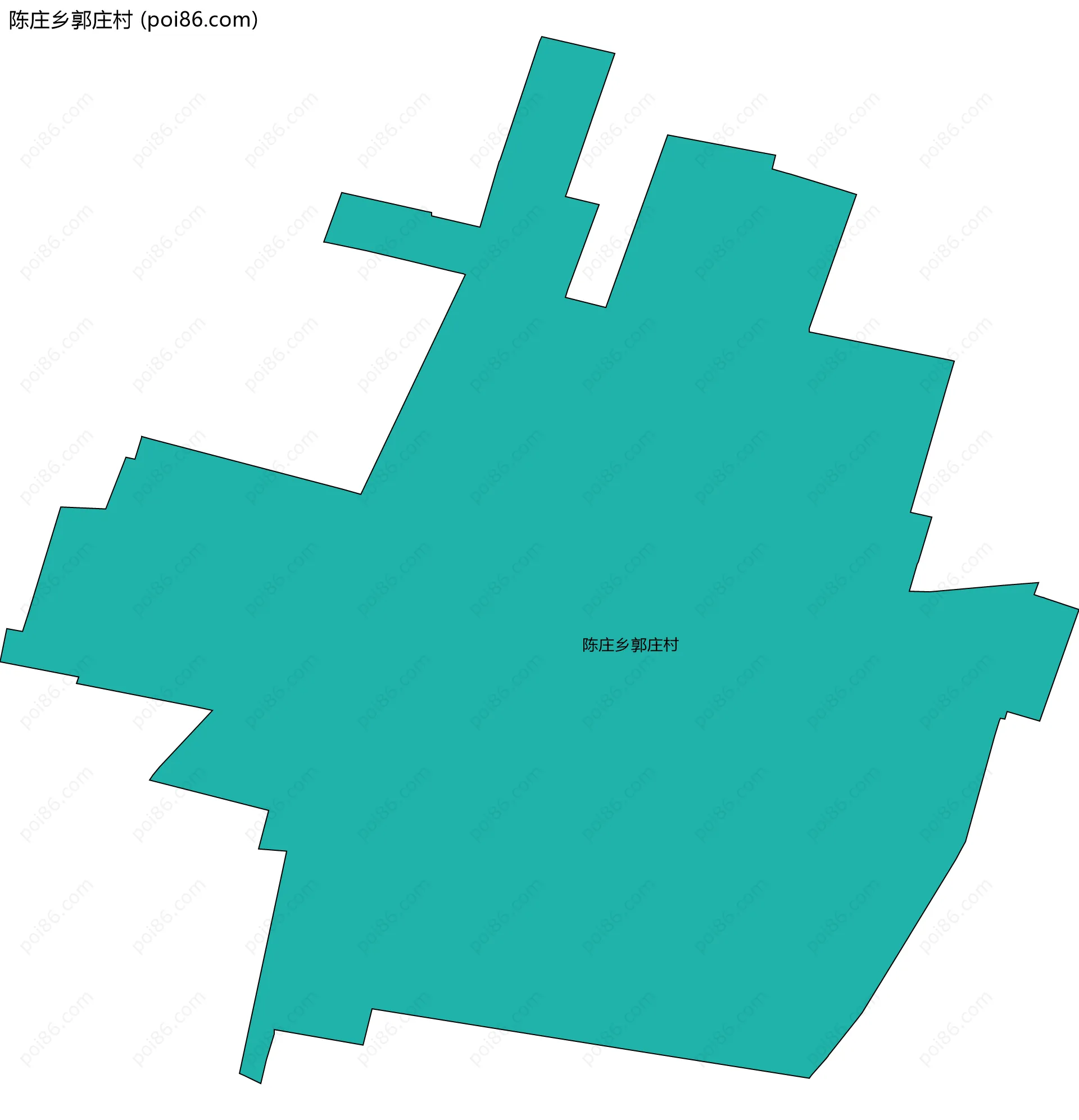 陈庄乡郭庄村边界地图