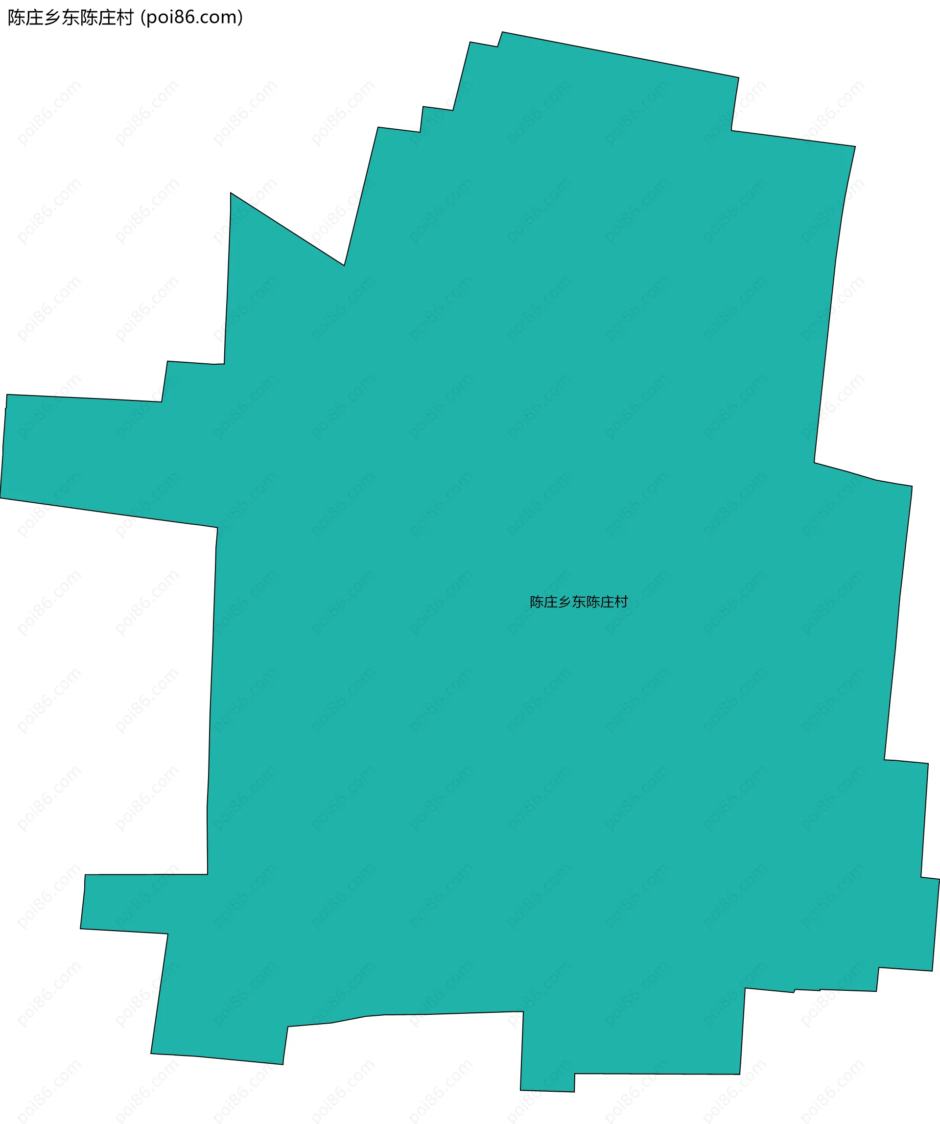 陈庄乡东陈庄村边界地图