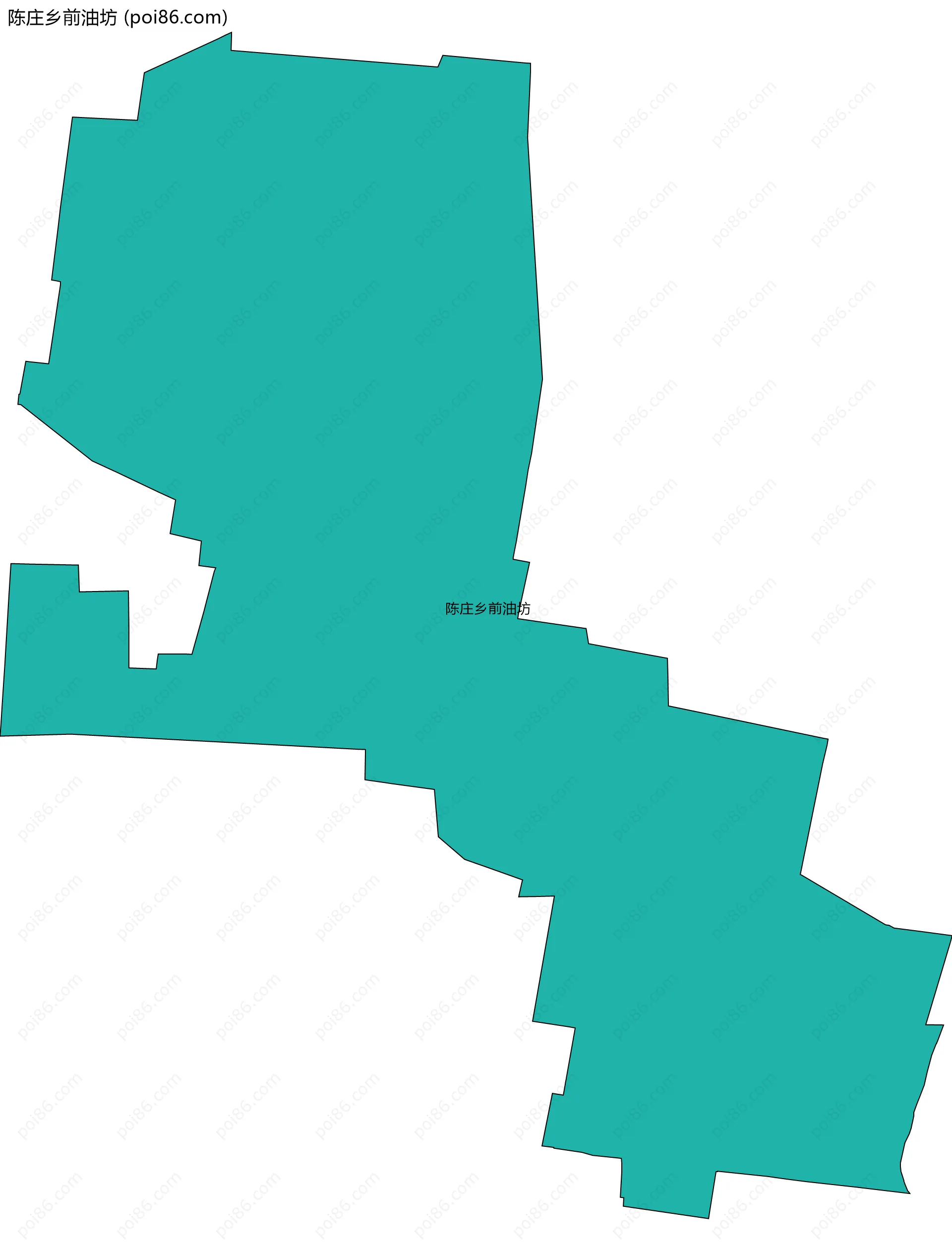 陈庄乡前油坊边界地图