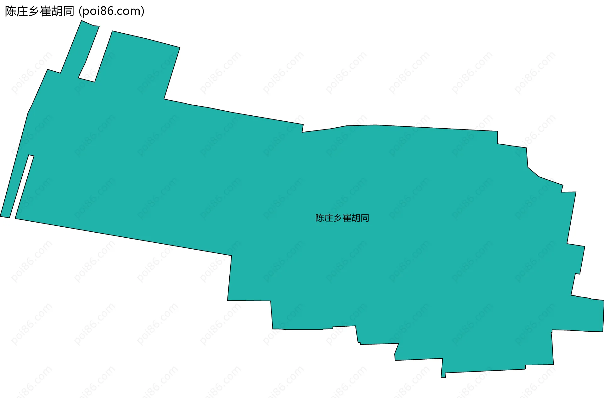 陈庄乡崔胡同边界地图