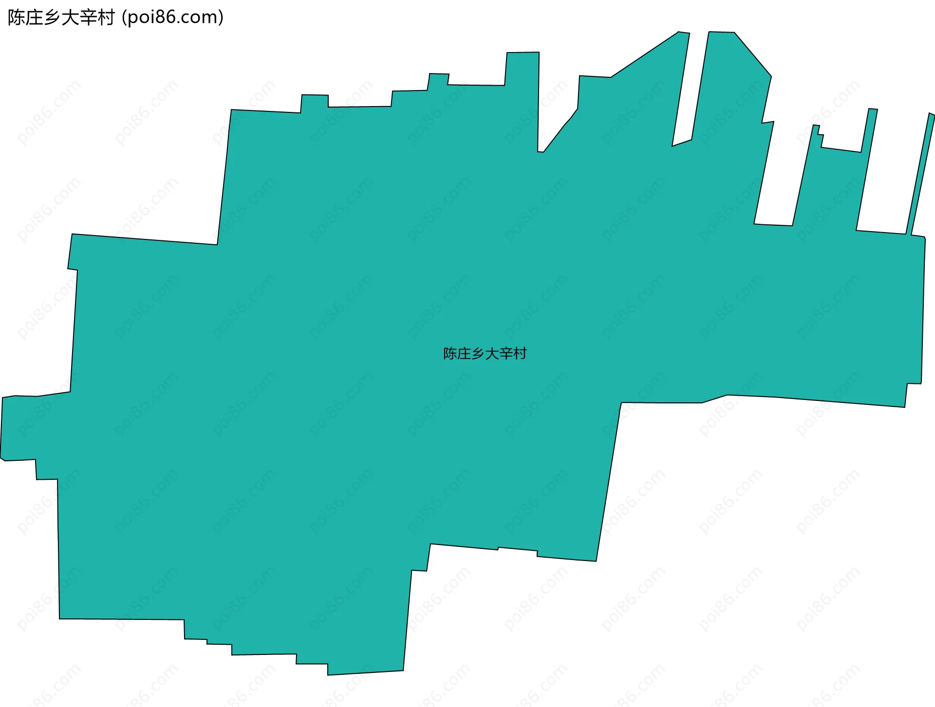 陈庄乡大辛村边界地图