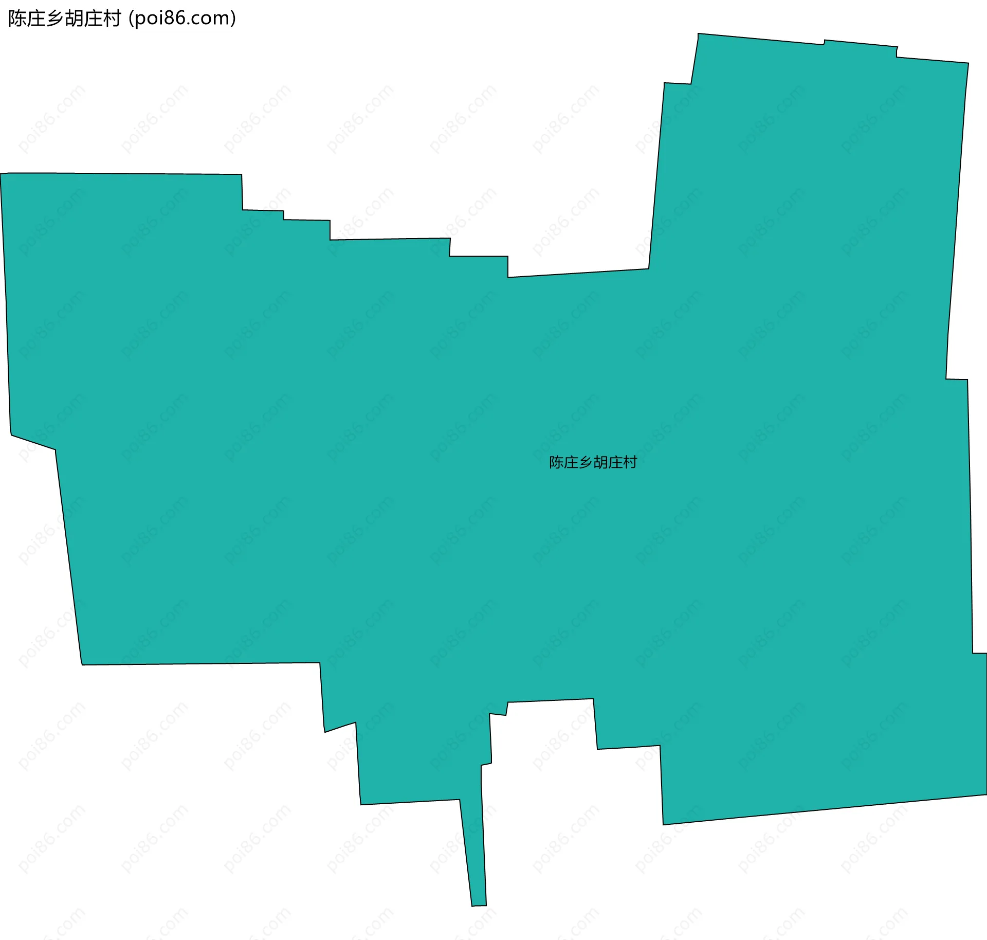 陈庄乡胡庄村边界地图