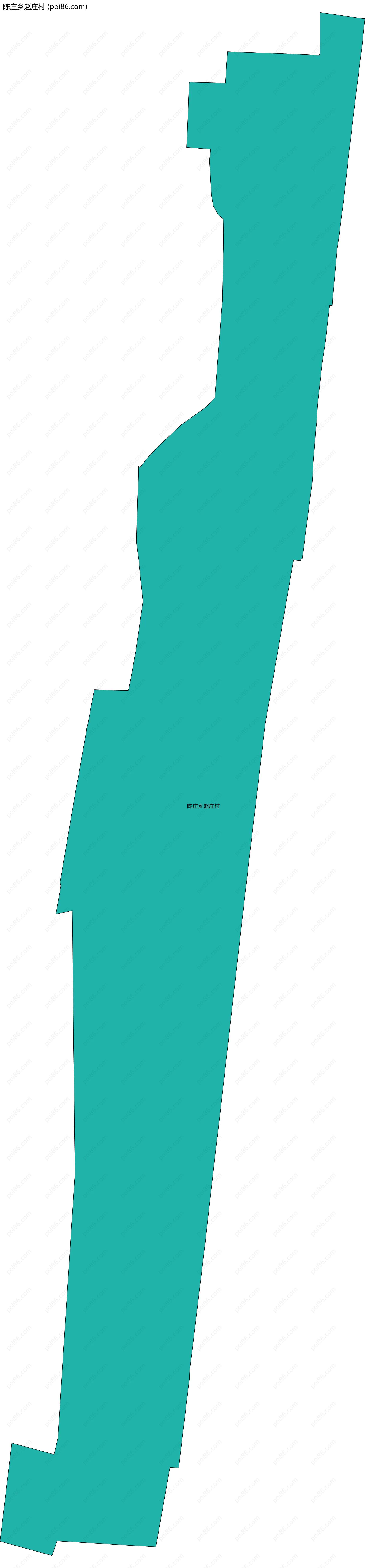 陈庄乡赵庄村边界地图