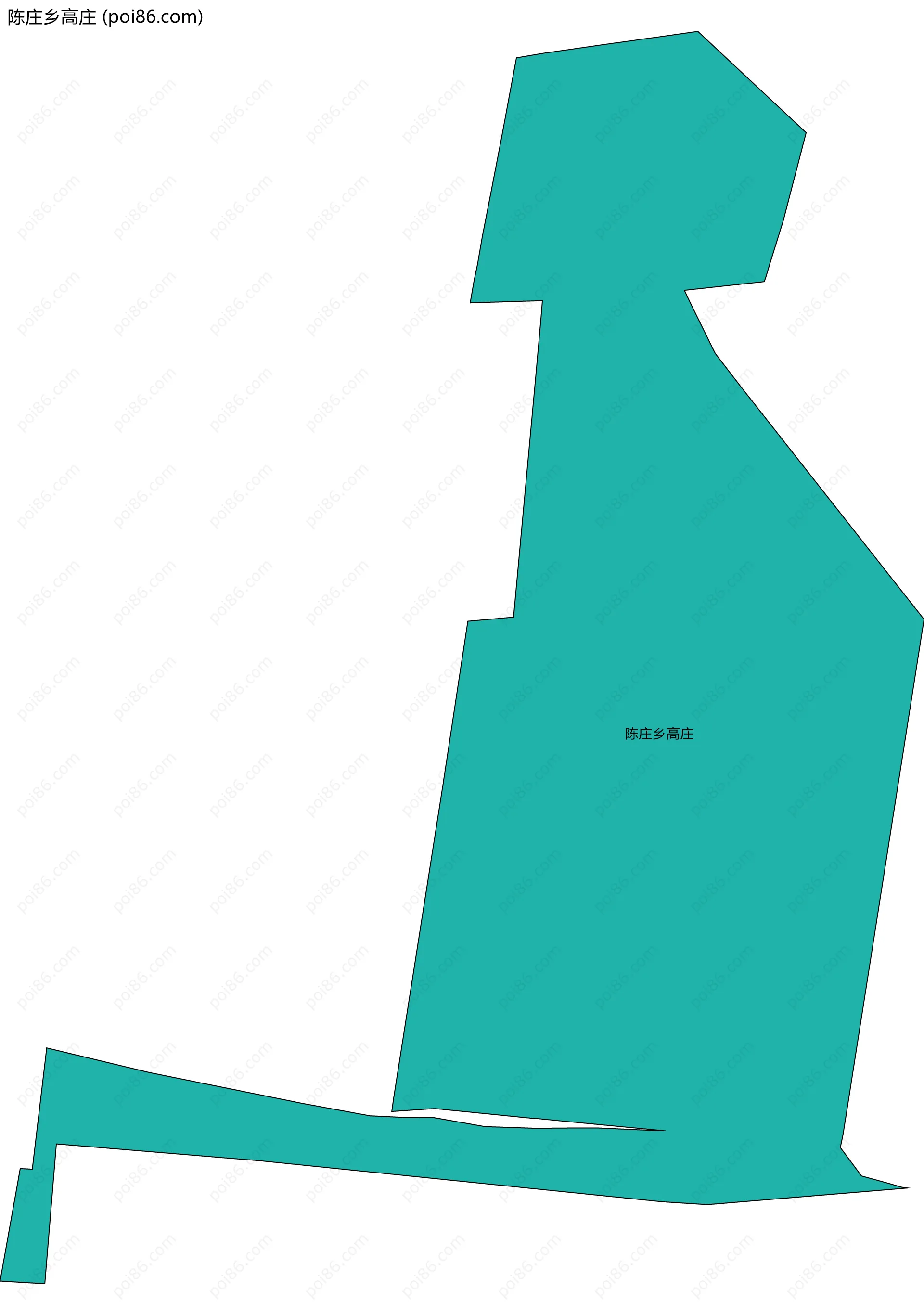 陈庄乡高庄边界地图