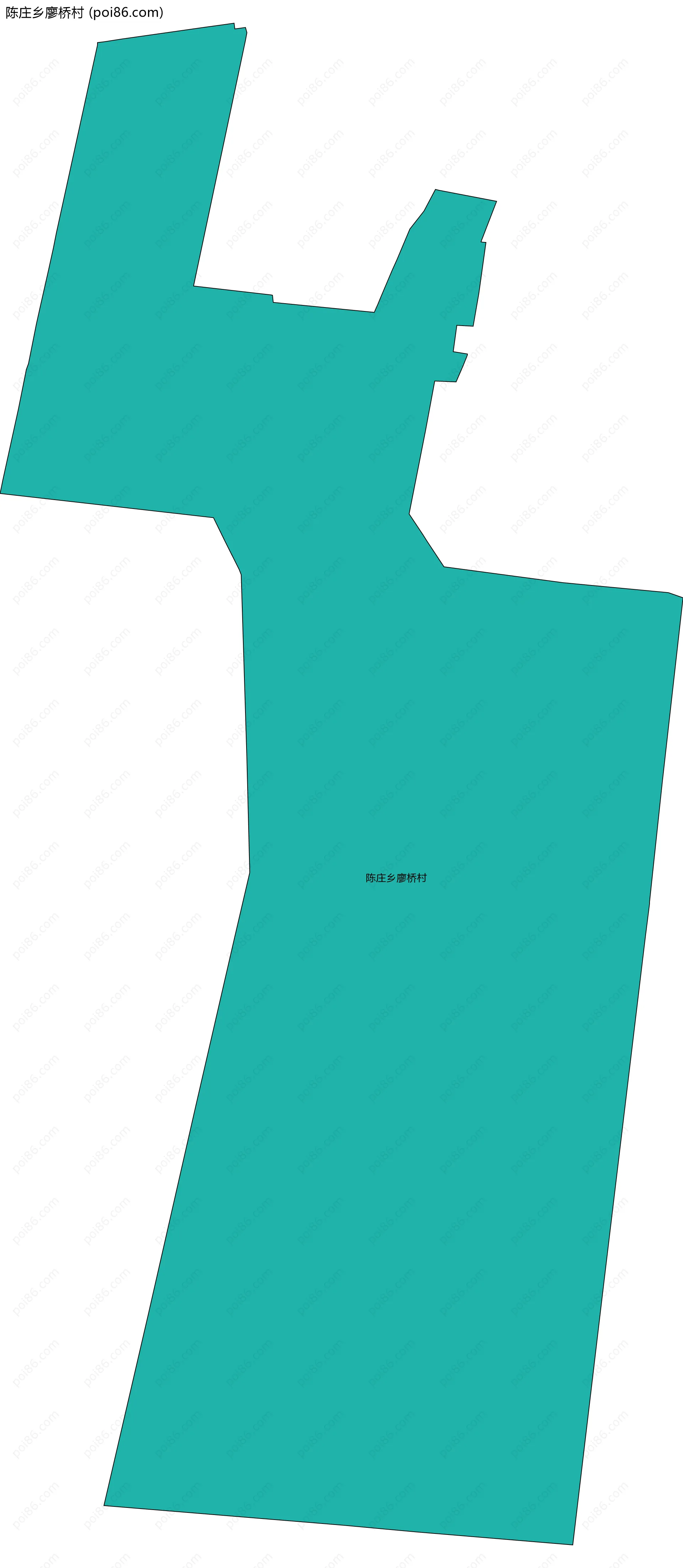 陈庄乡廖桥村边界地图