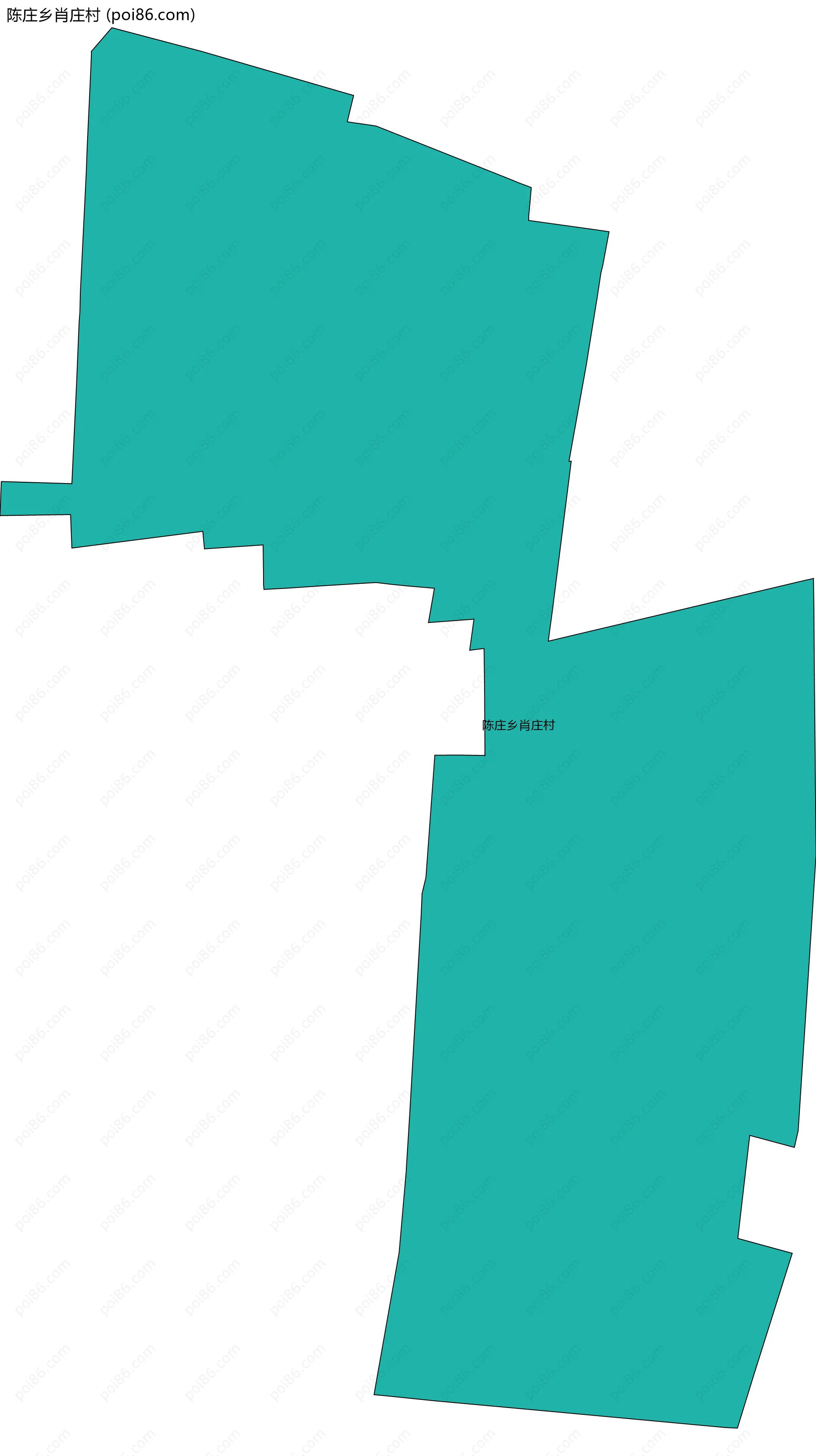 陈庄乡肖庄村边界地图