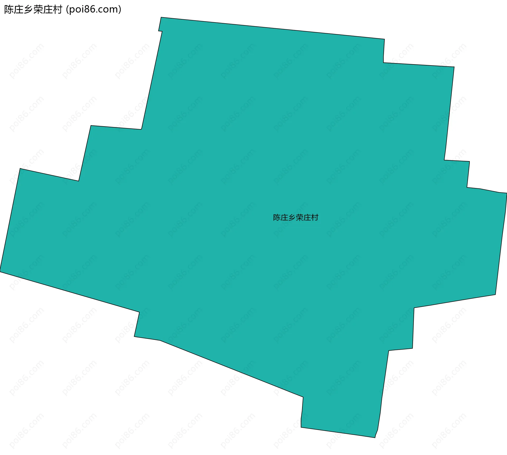 陈庄乡荣庄村边界地图