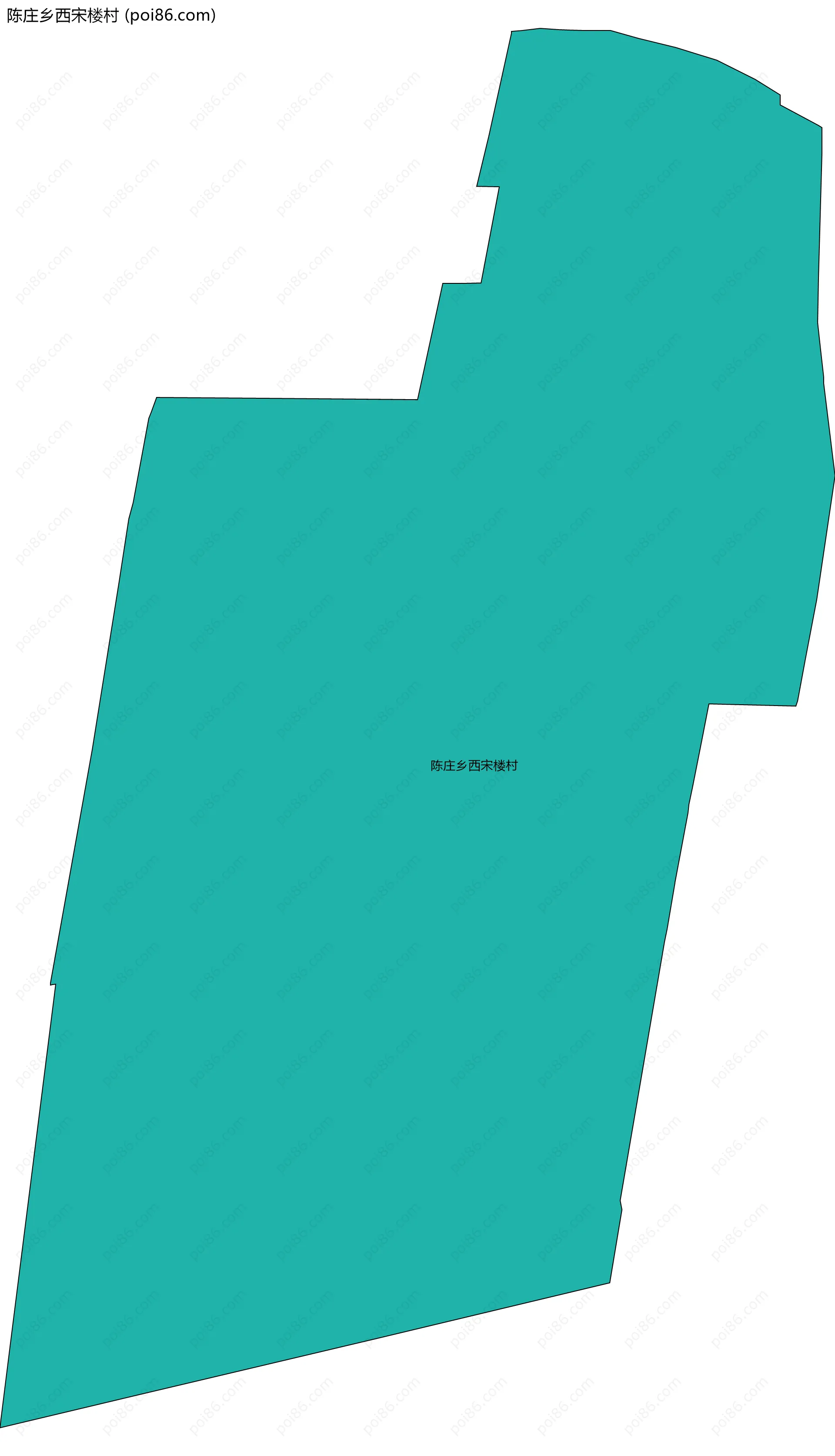 陈庄乡西宋楼村边界地图