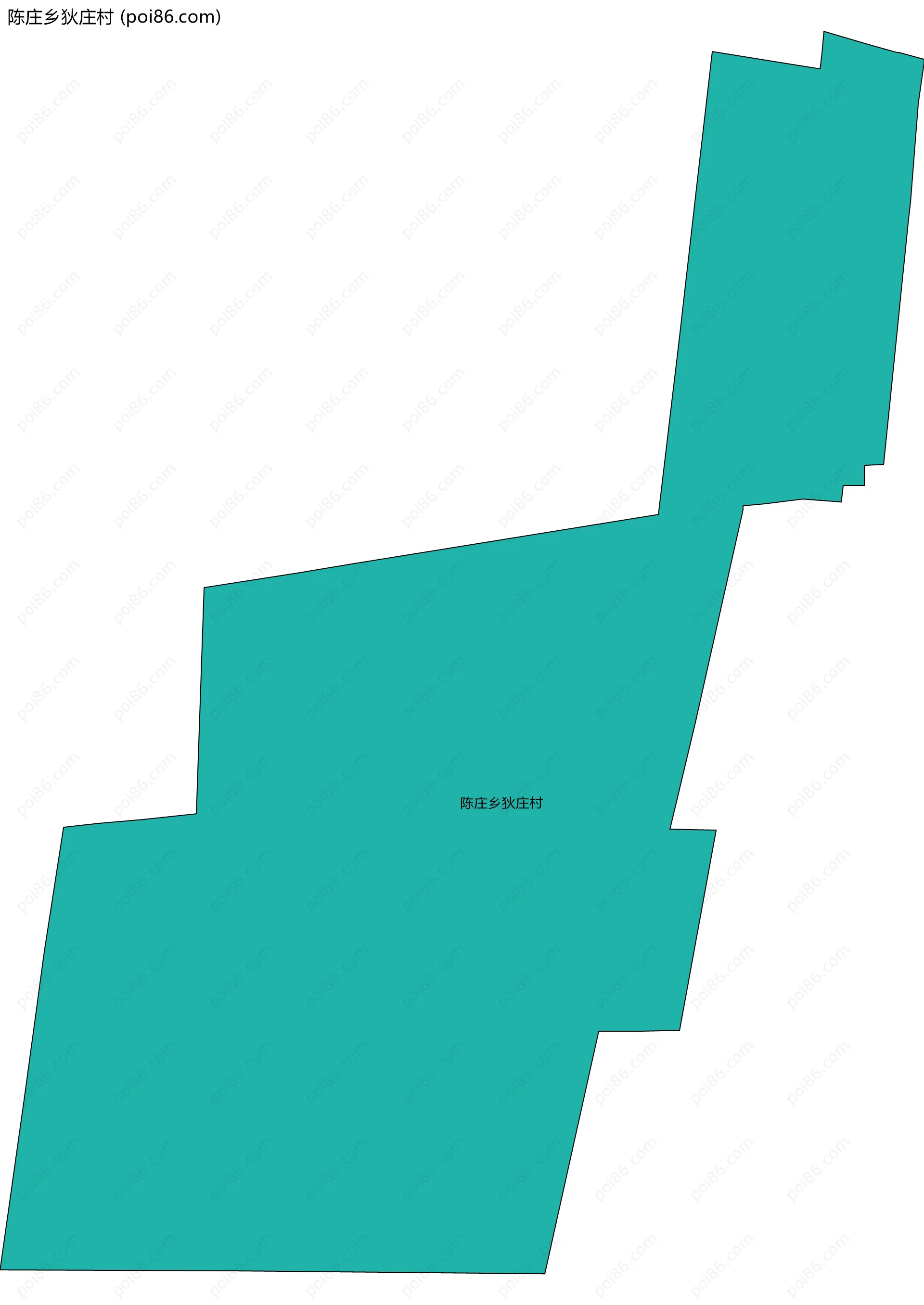 陈庄乡狄庄村边界地图