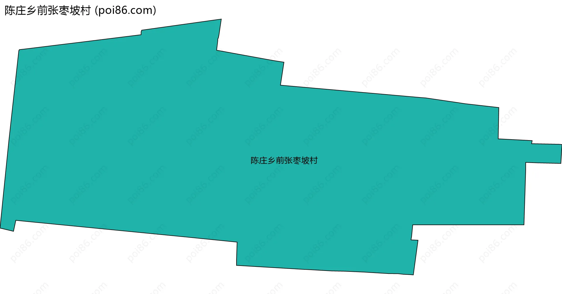 陈庄乡前张枣坡村边界地图