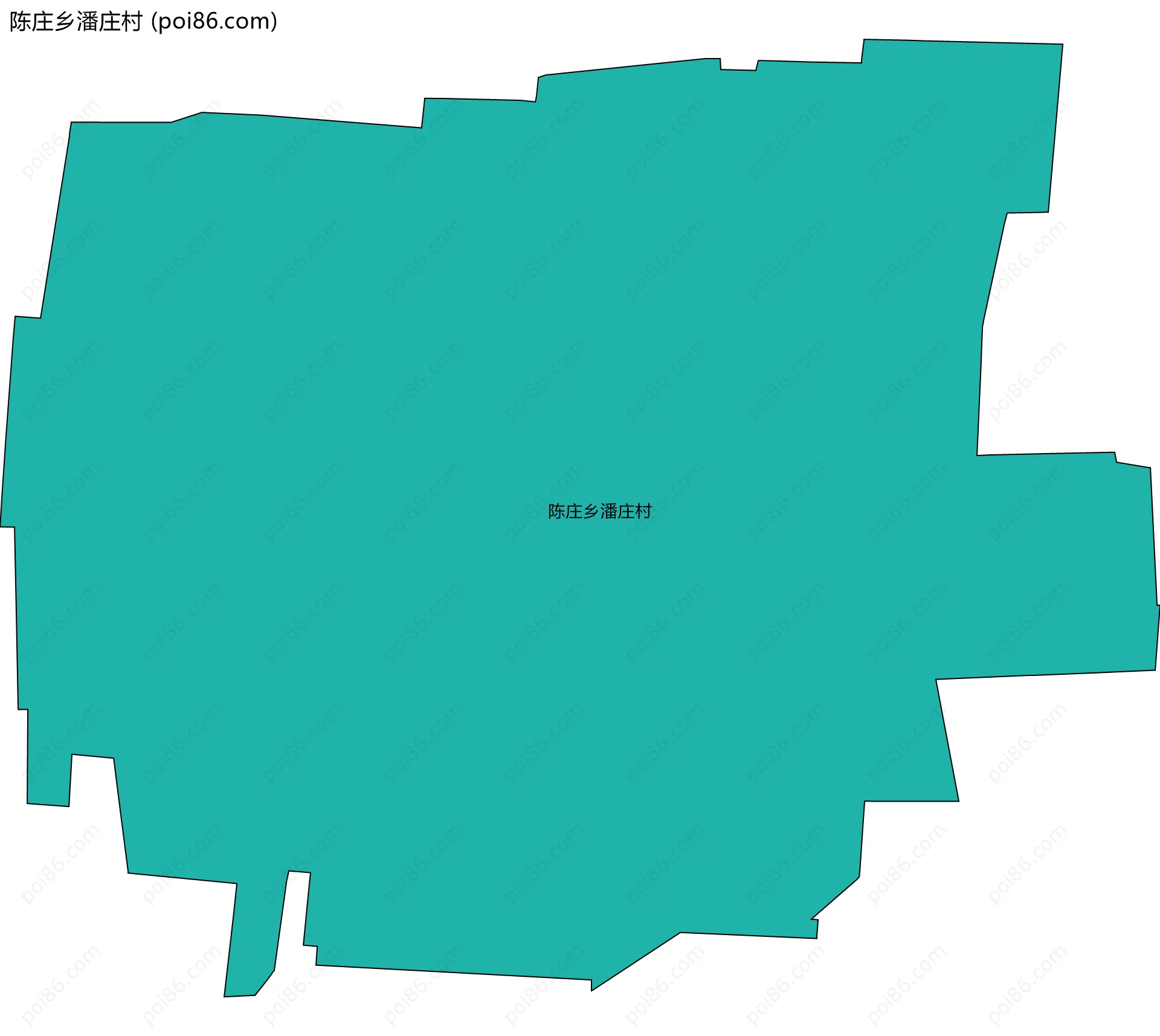 陈庄乡潘庄村边界地图