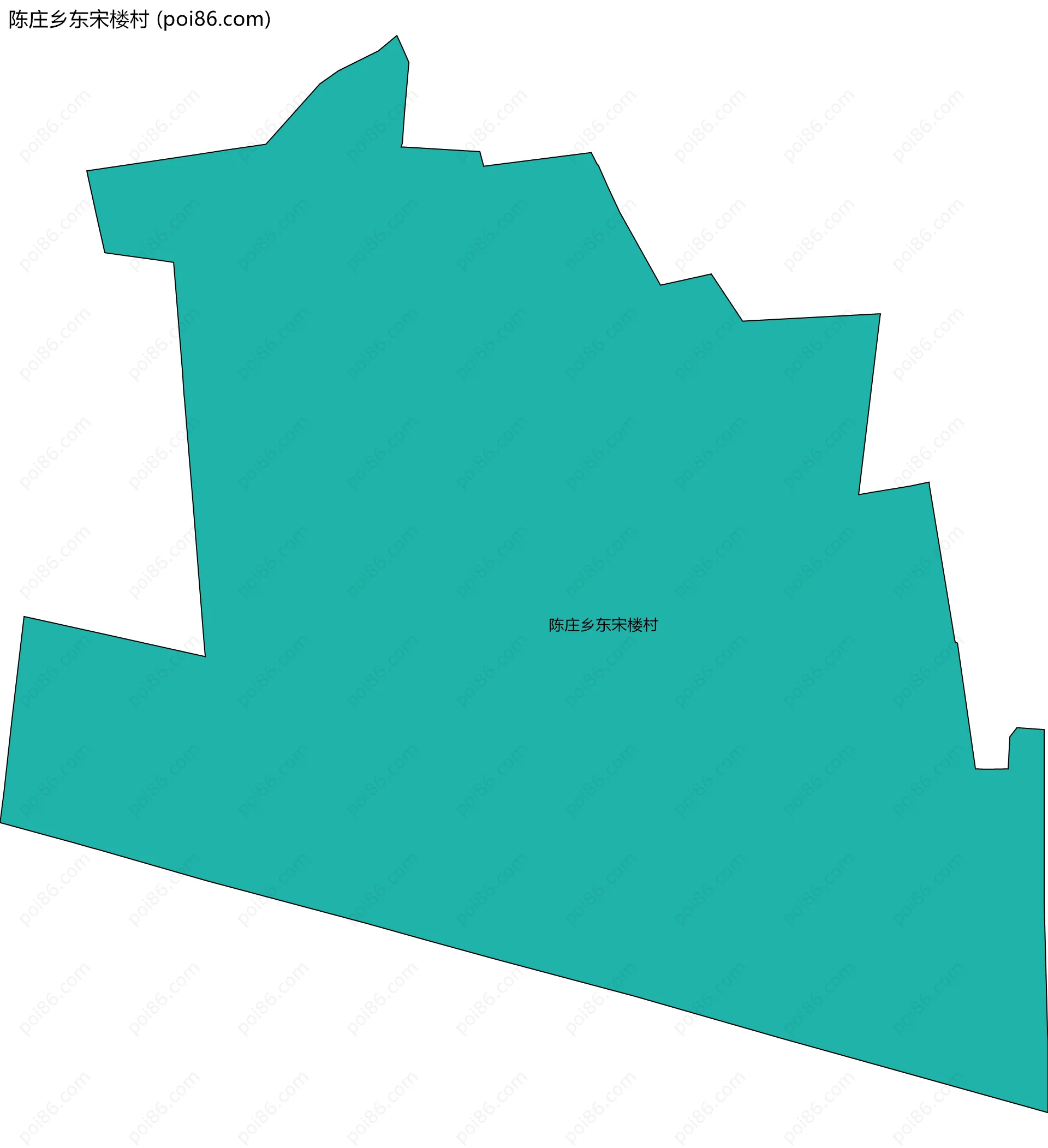陈庄乡东宋楼村边界地图