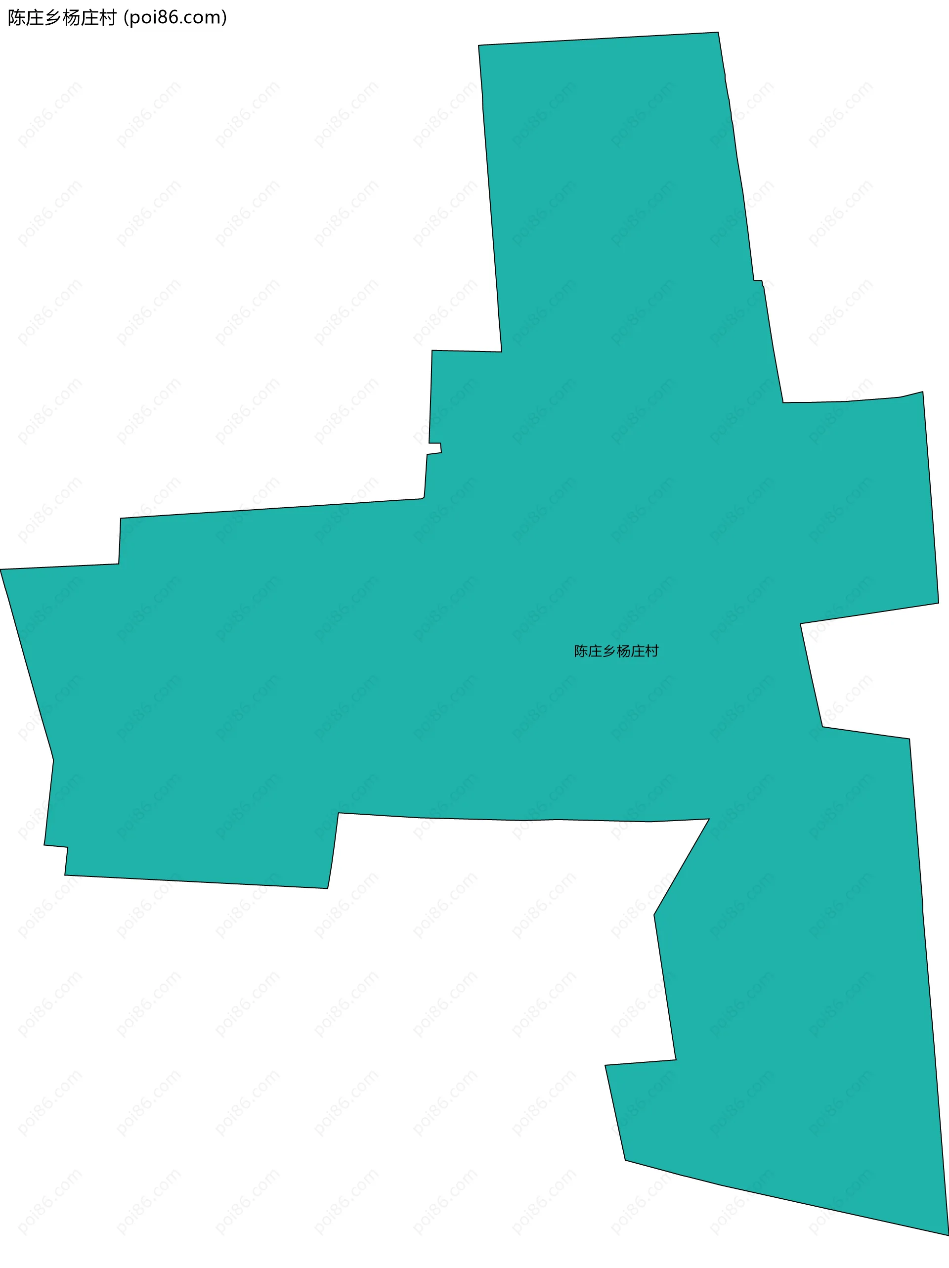 陈庄乡杨庄村边界地图