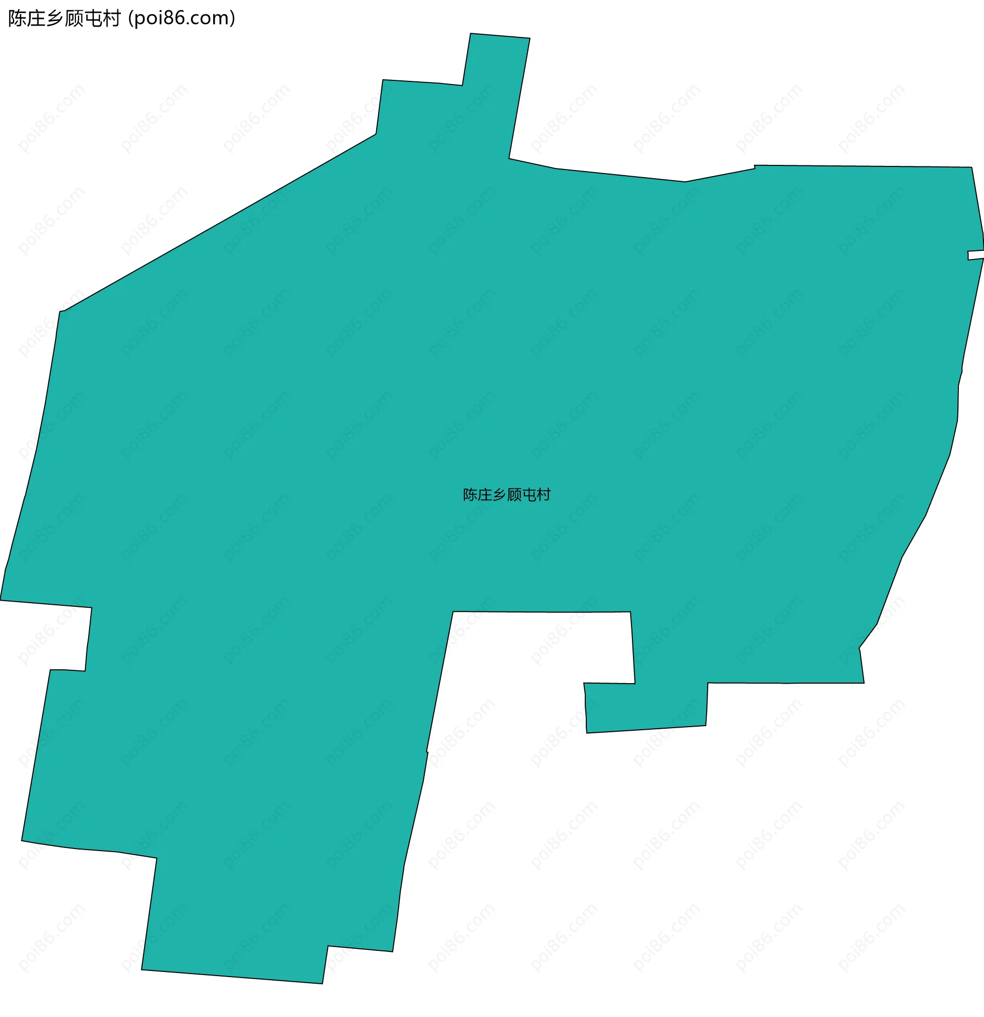 陈庄乡顾屯村边界地图