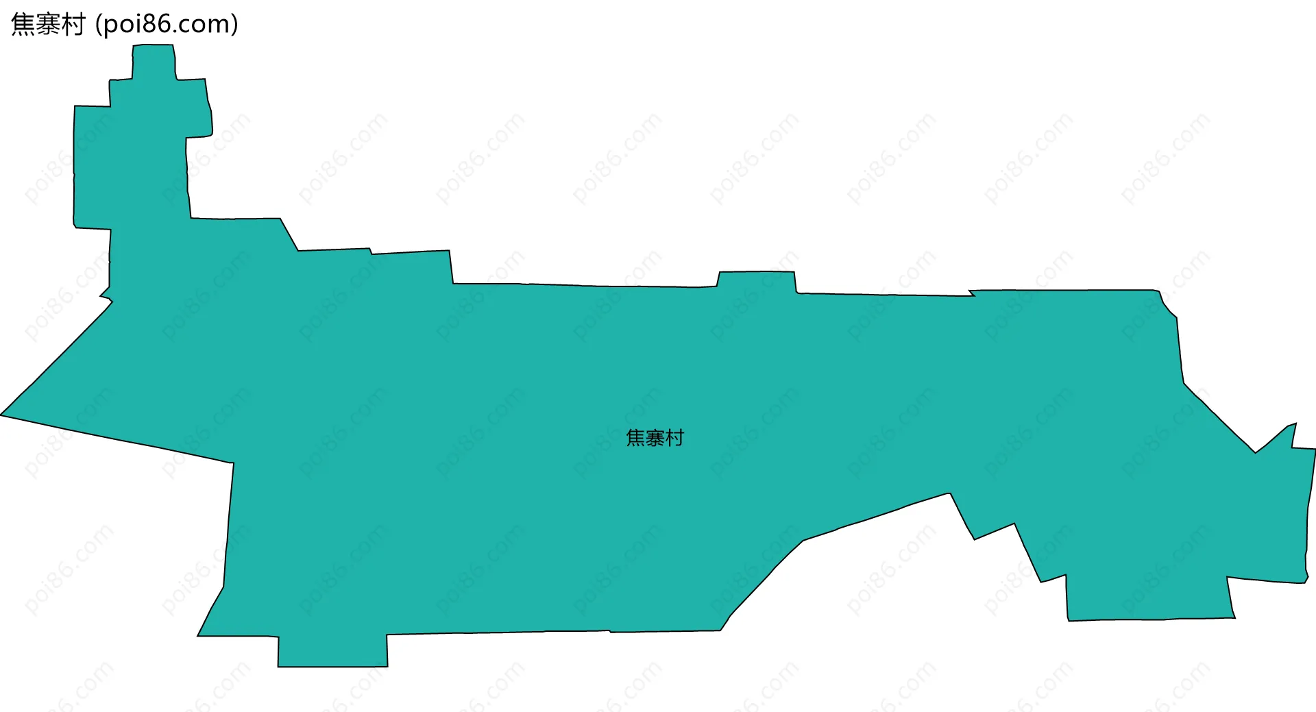 焦寨村边界地图