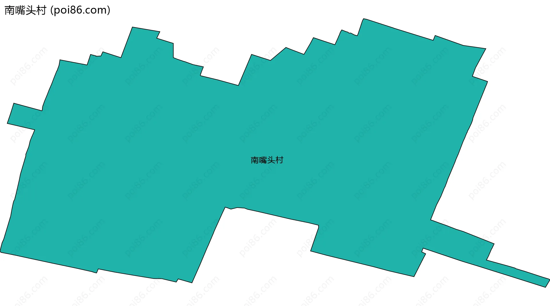 南嘴头村边界地图