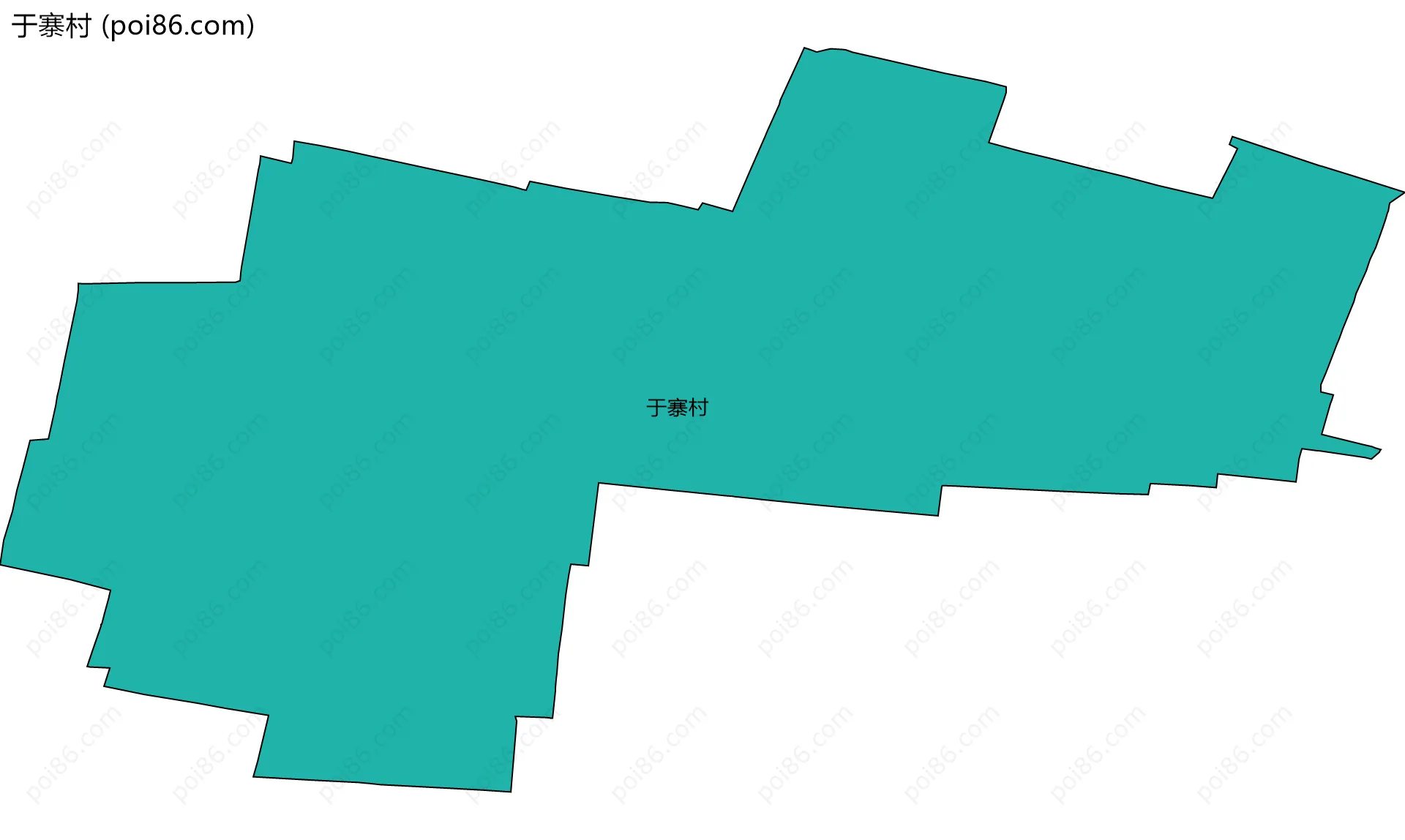 于寨村边界地图