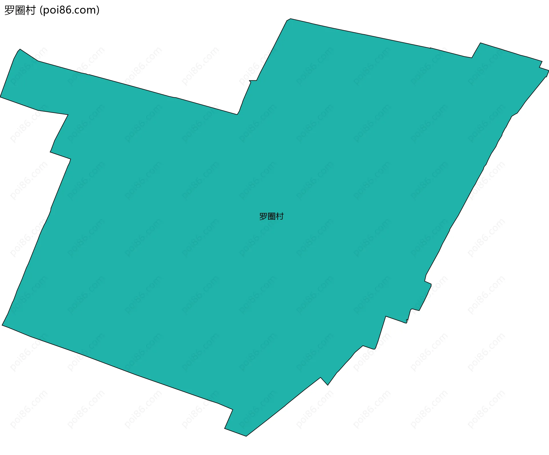罗圈村边界地图