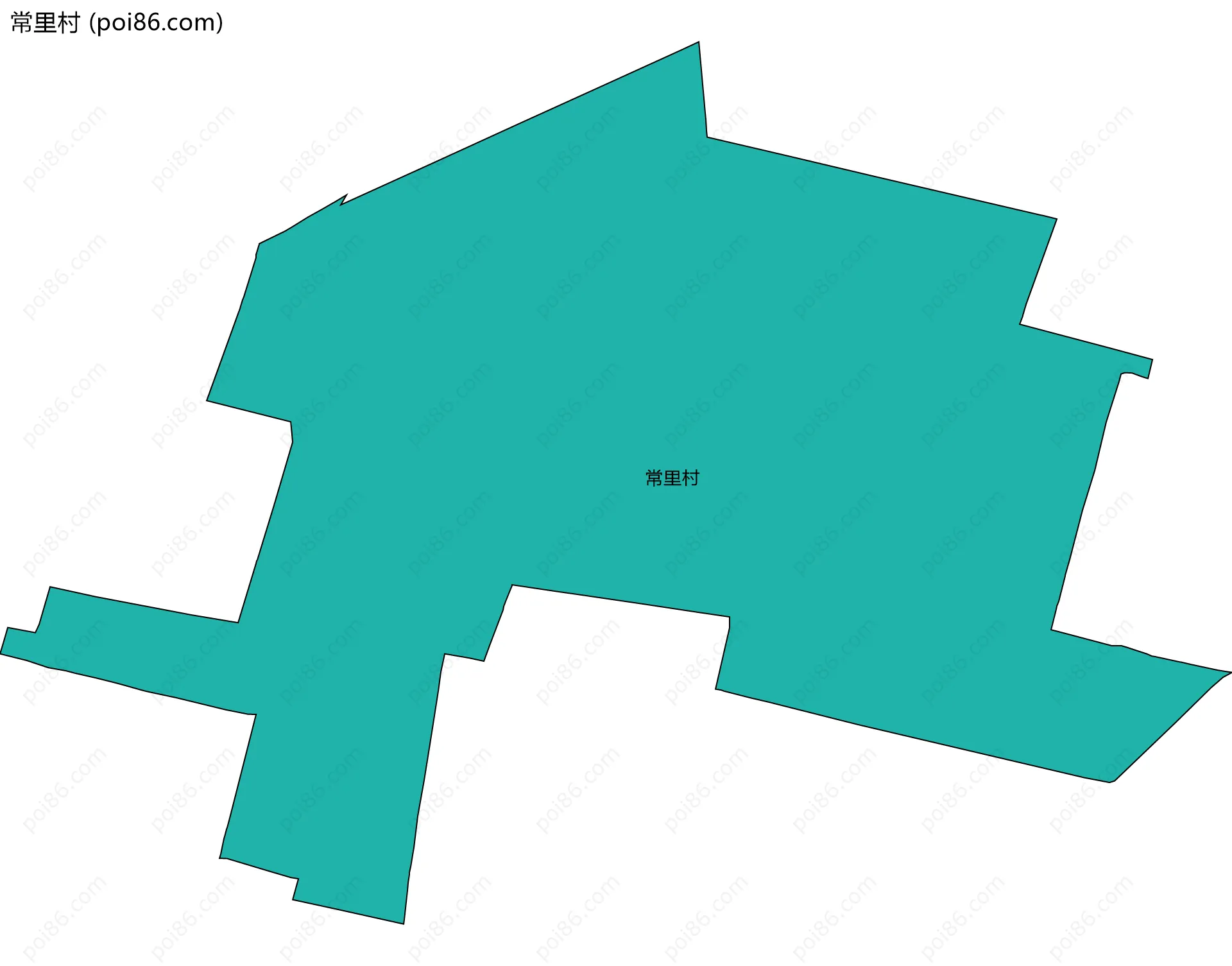 常里村边界地图