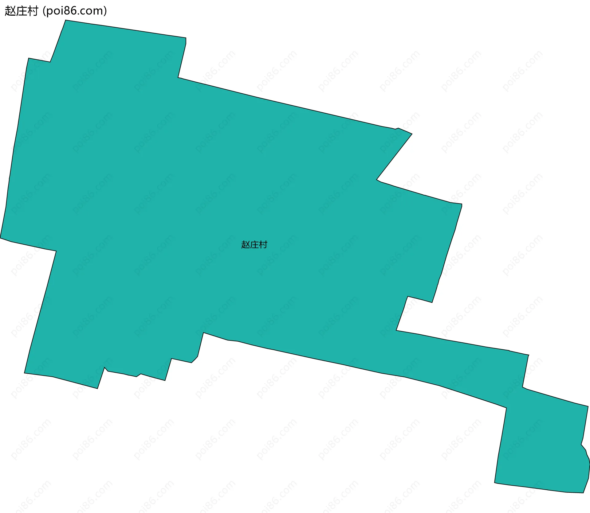 赵庄村边界地图