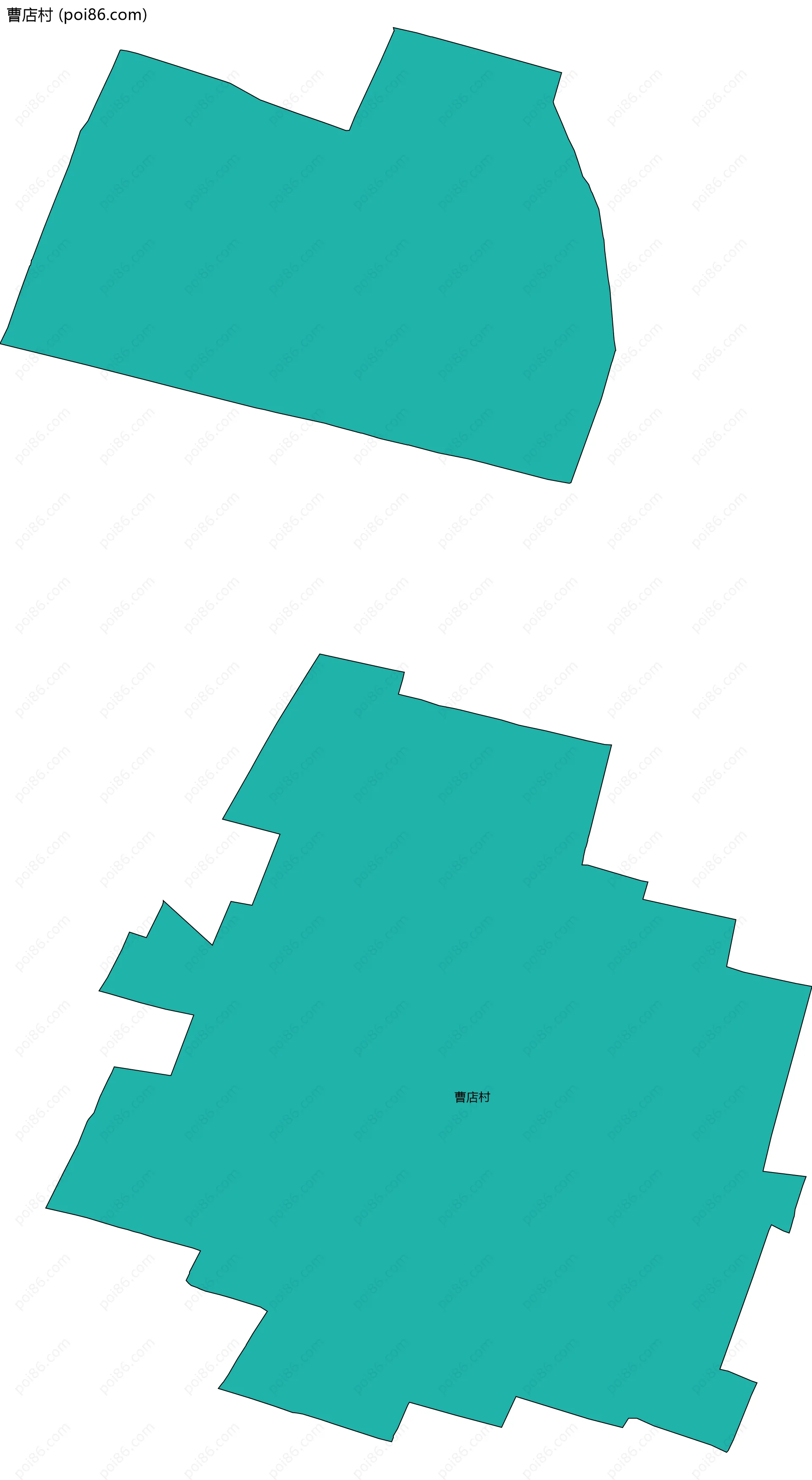 曹店村边界地图