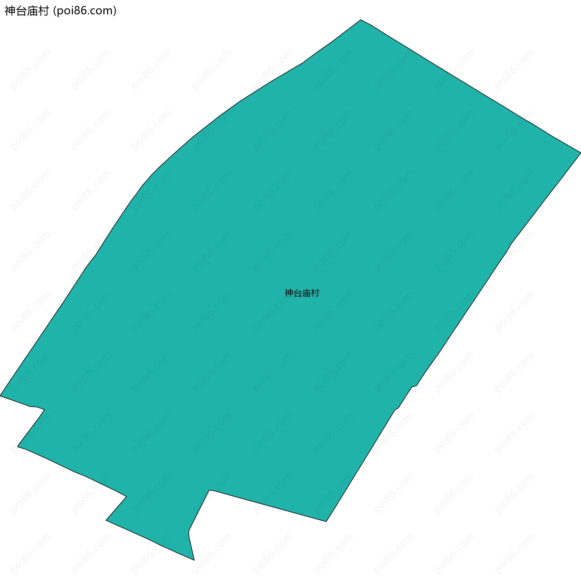 神台庙村边界地图