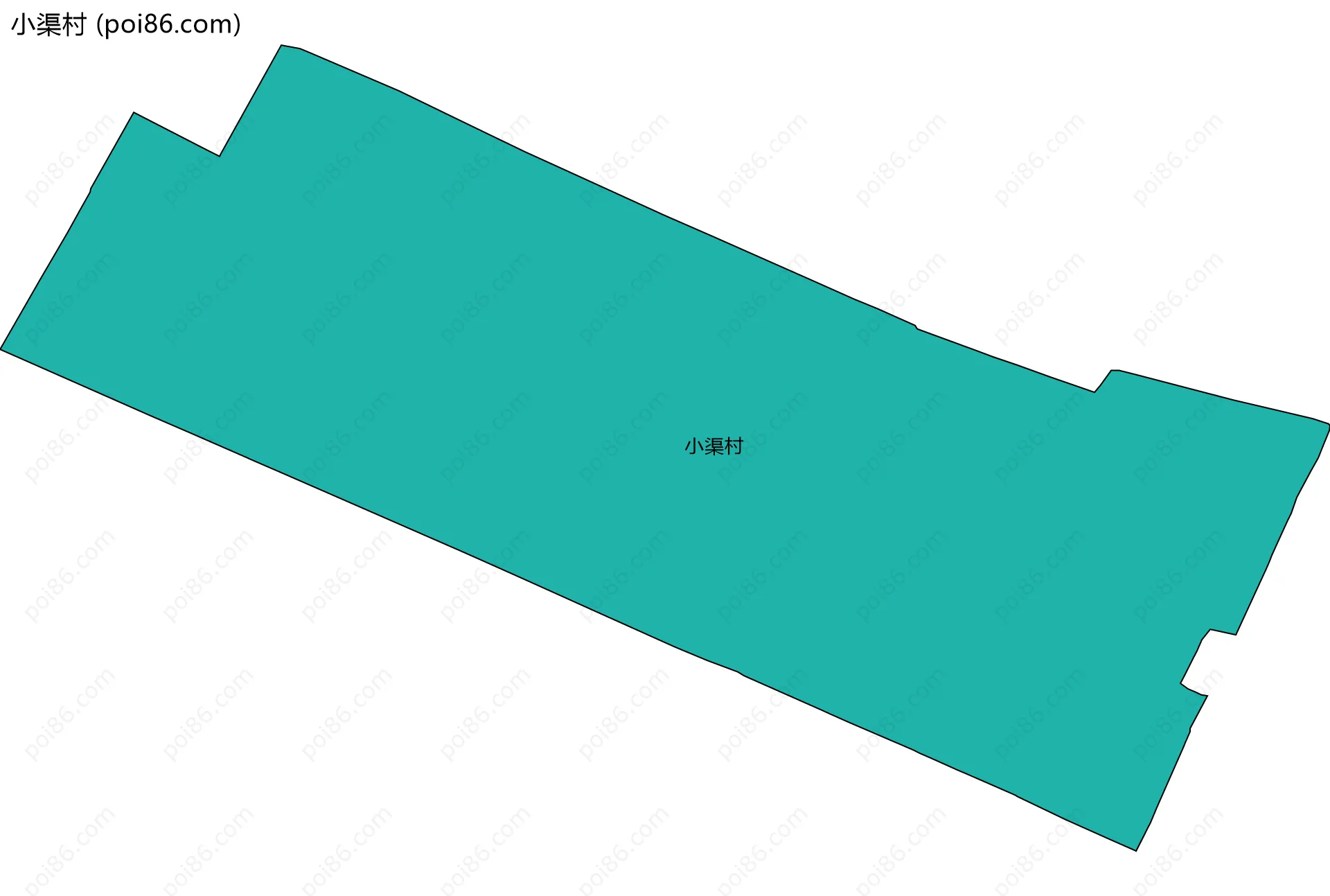 小渠村边界地图