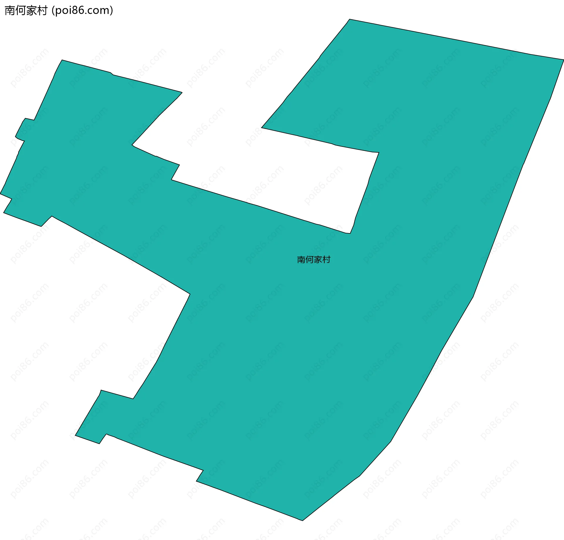 南何家村边界地图