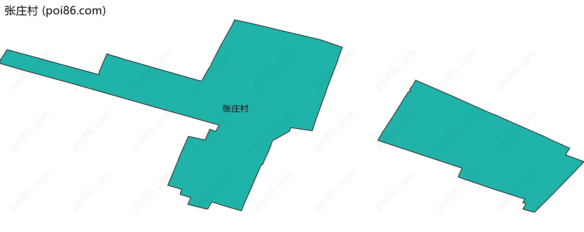 张庄村边界地图